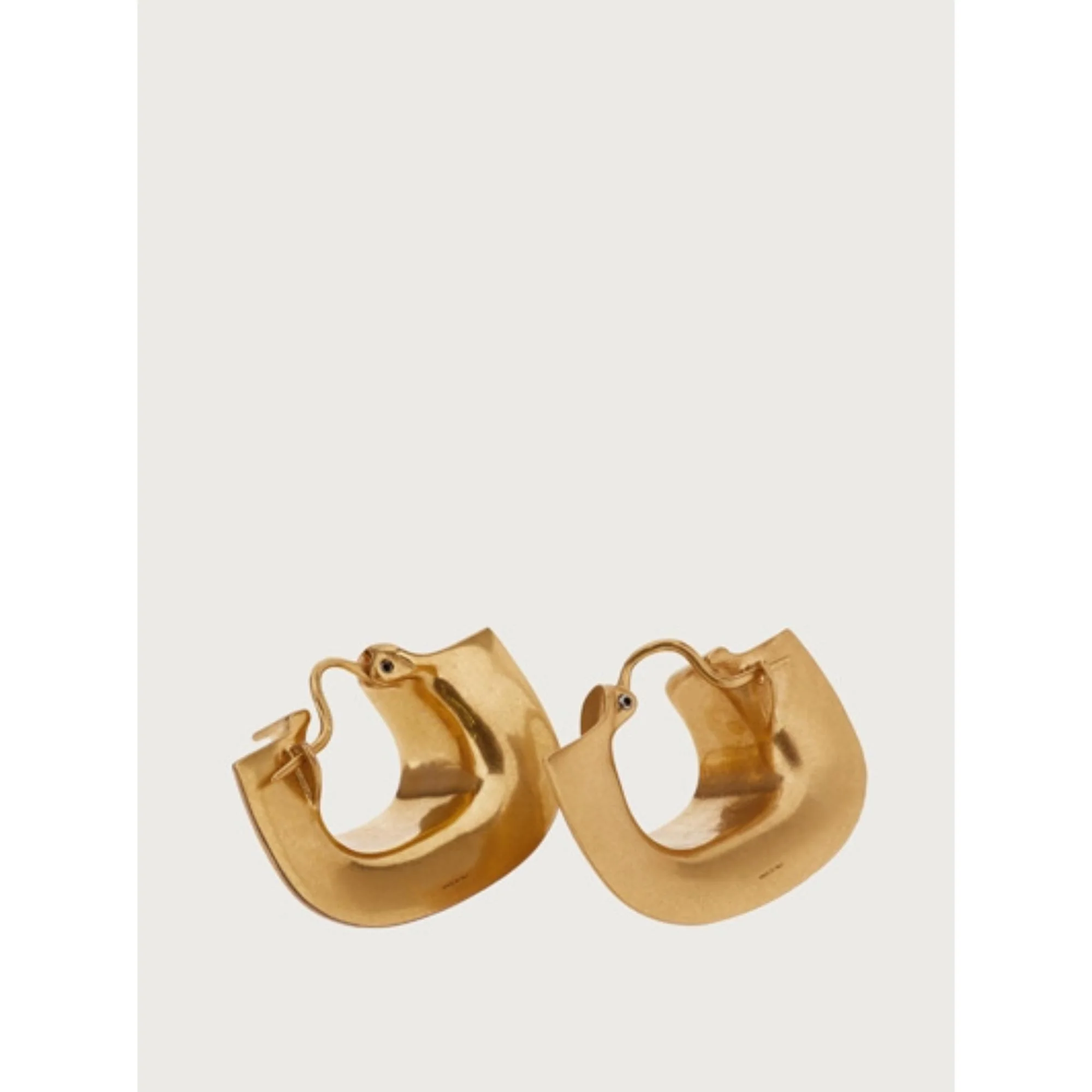 Sculpture Earrings - Gold - Image 4