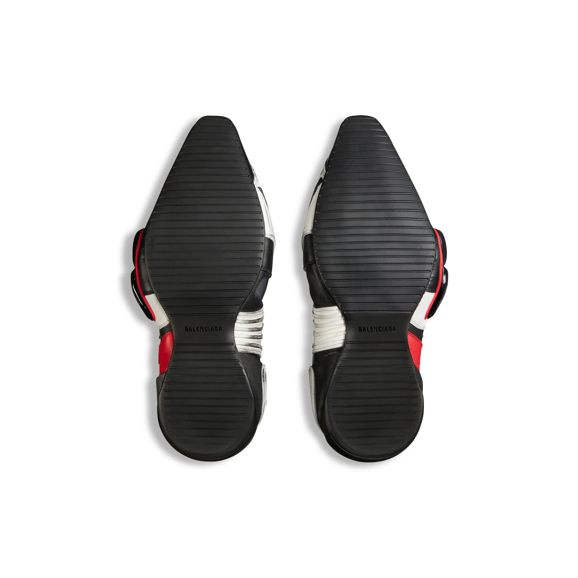 Biker Boot Mix Leat/Tpu - Red/Wht/Black - Image 4