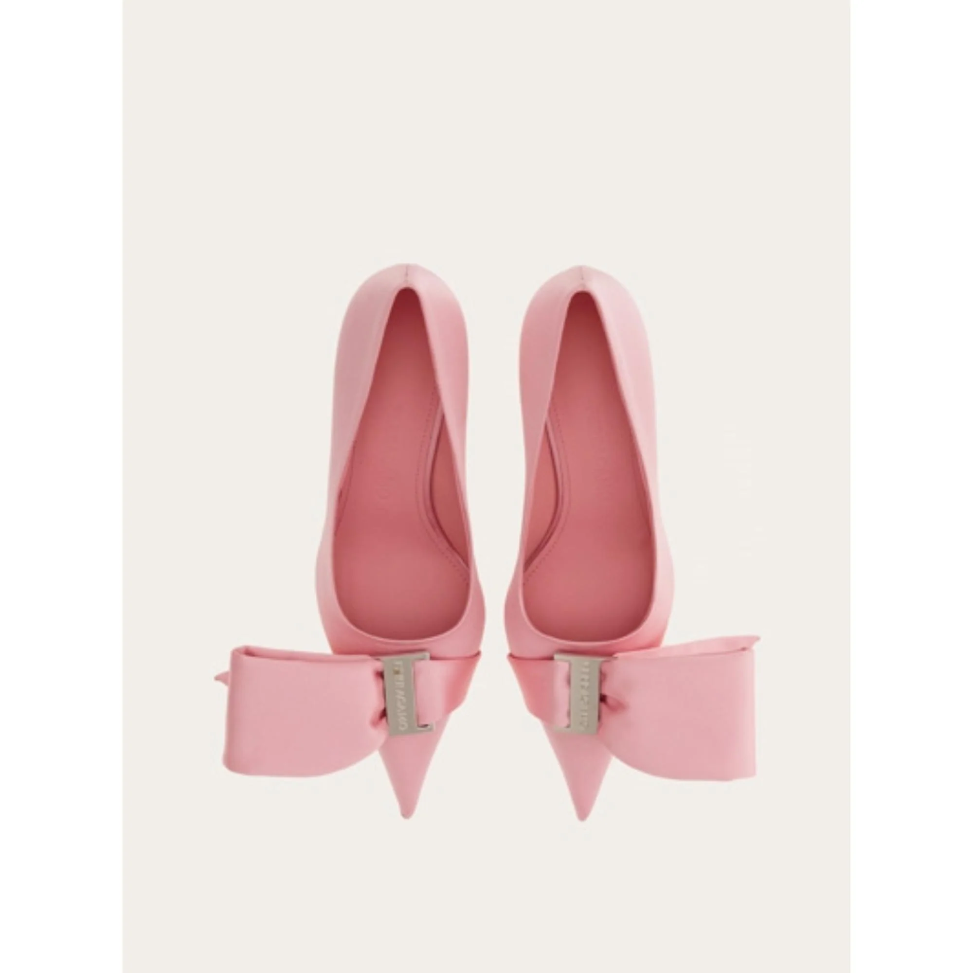 Mule with Asymmetric Bow - Pink - Image 2