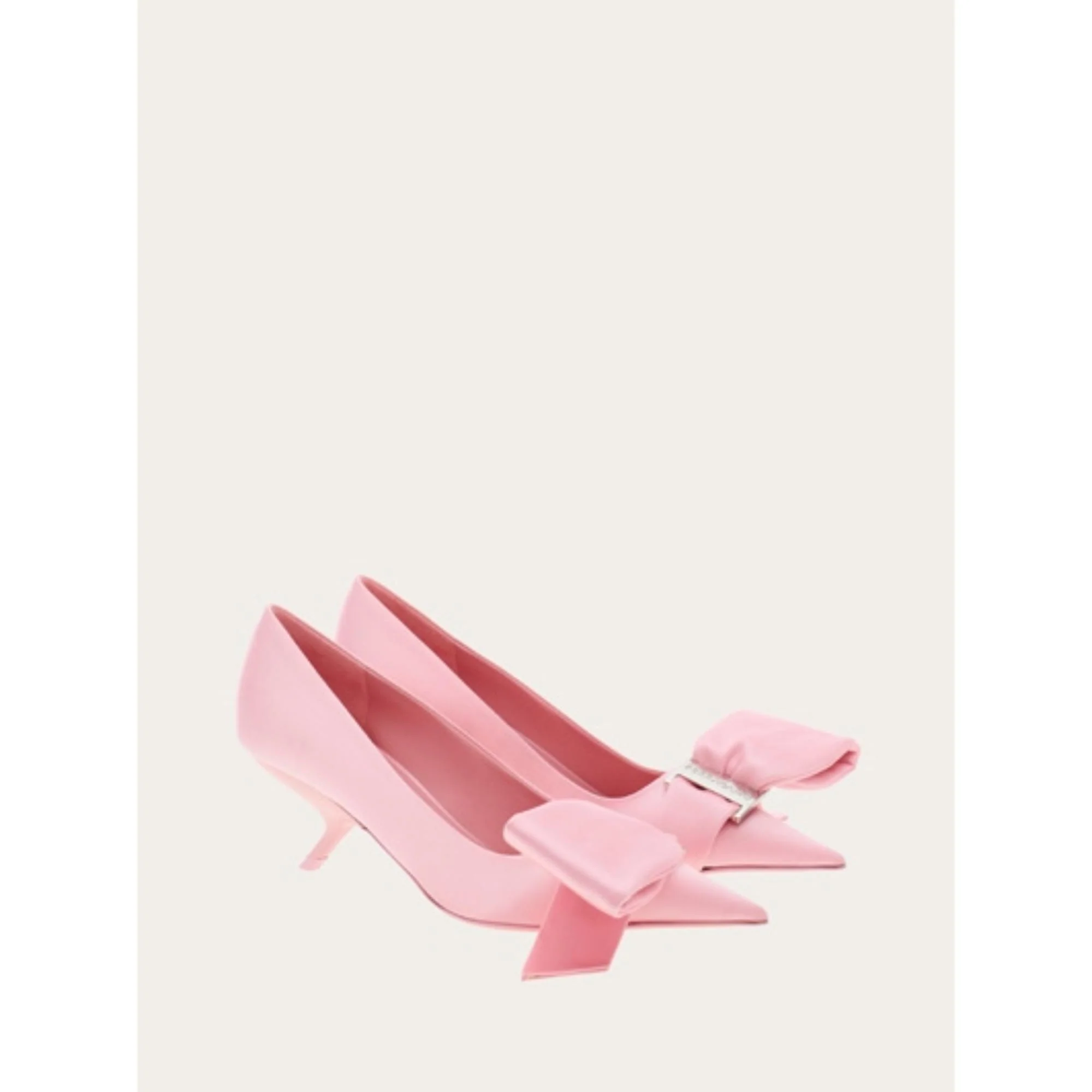 Mule with Asymmetric Bow - Pink - Image 3