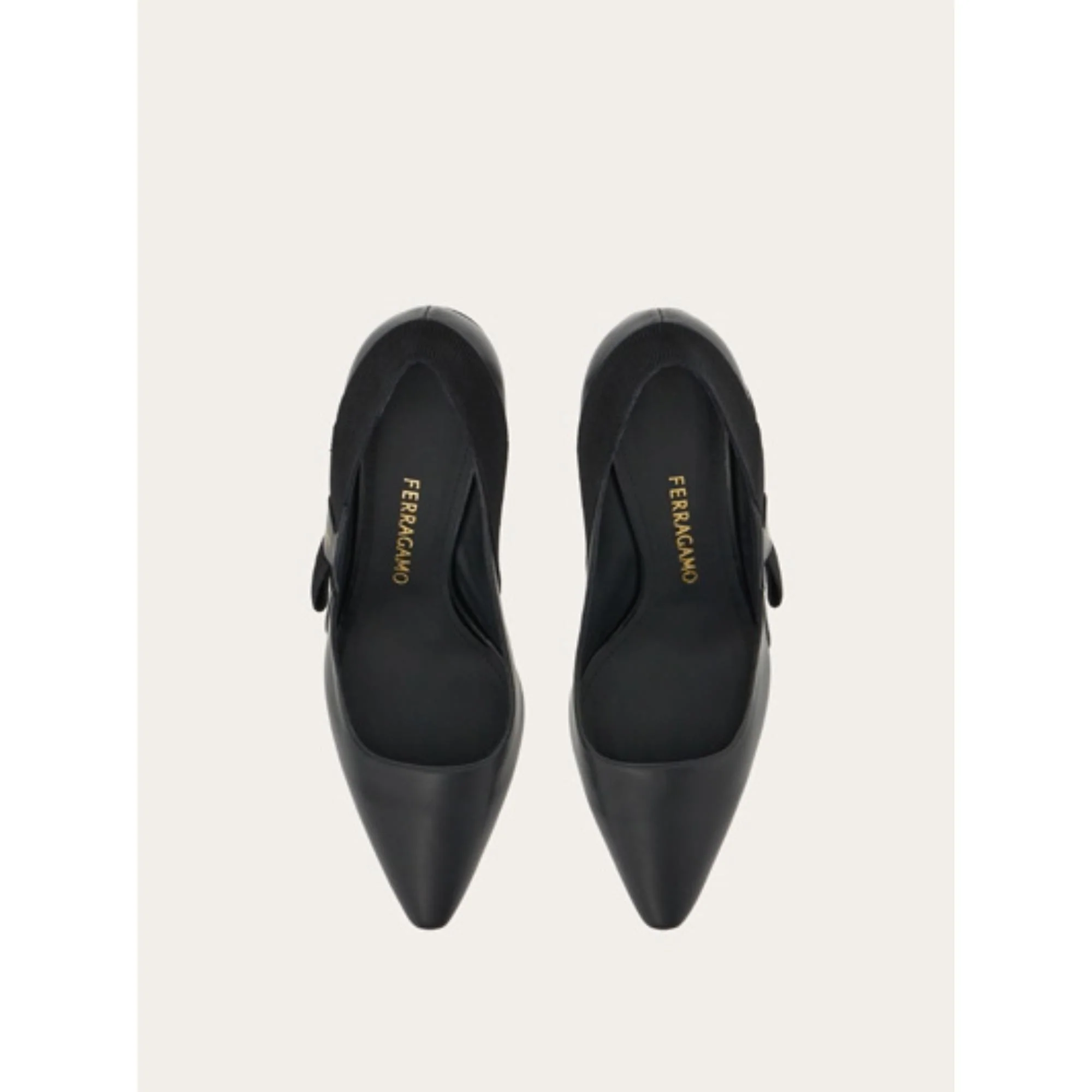 Pumps with Side Vara Bow - Black - Image 2
