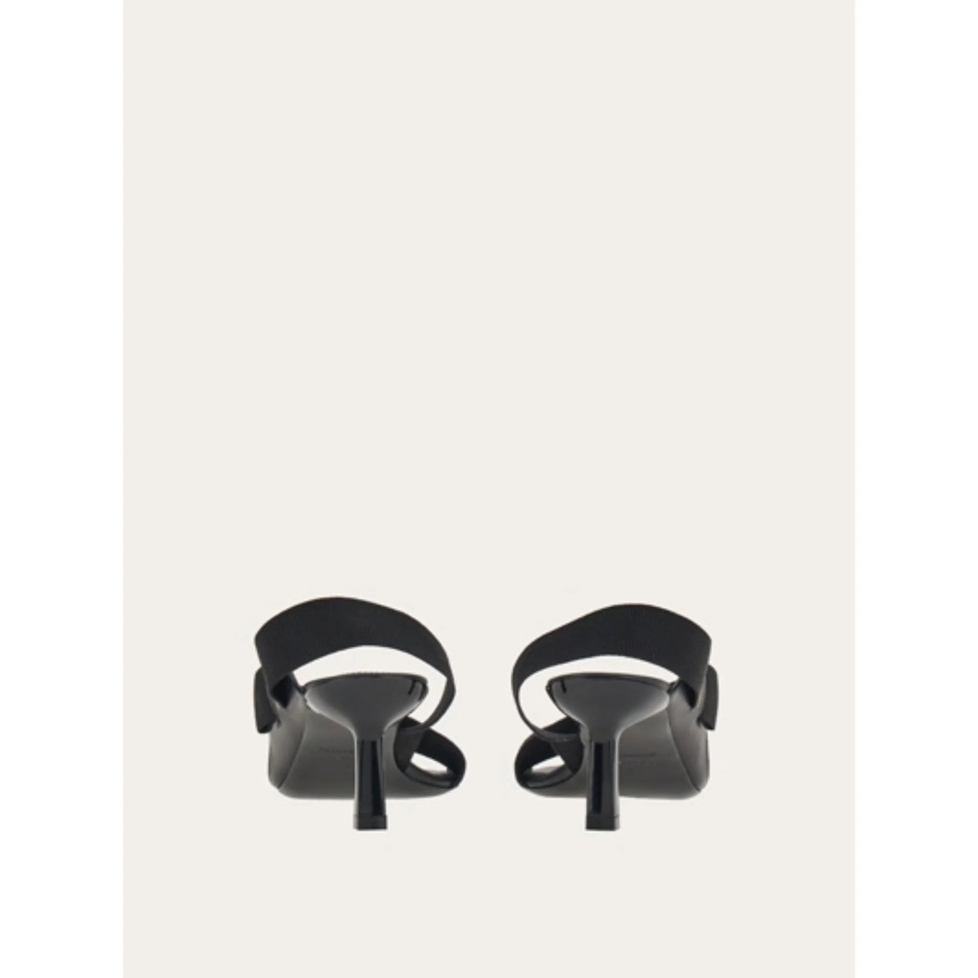 Sandals with Side Vara Bow - Black - Image 4