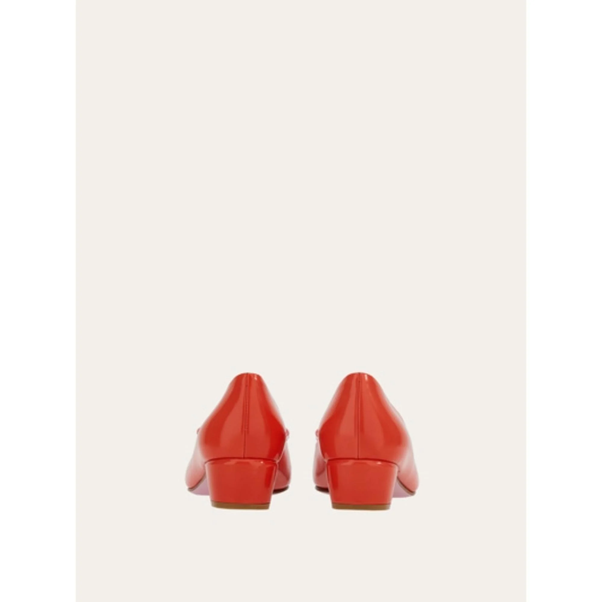Vara Bow Bicolor Pumps Shoe - Bubble Gum/Flame Red - Image 4