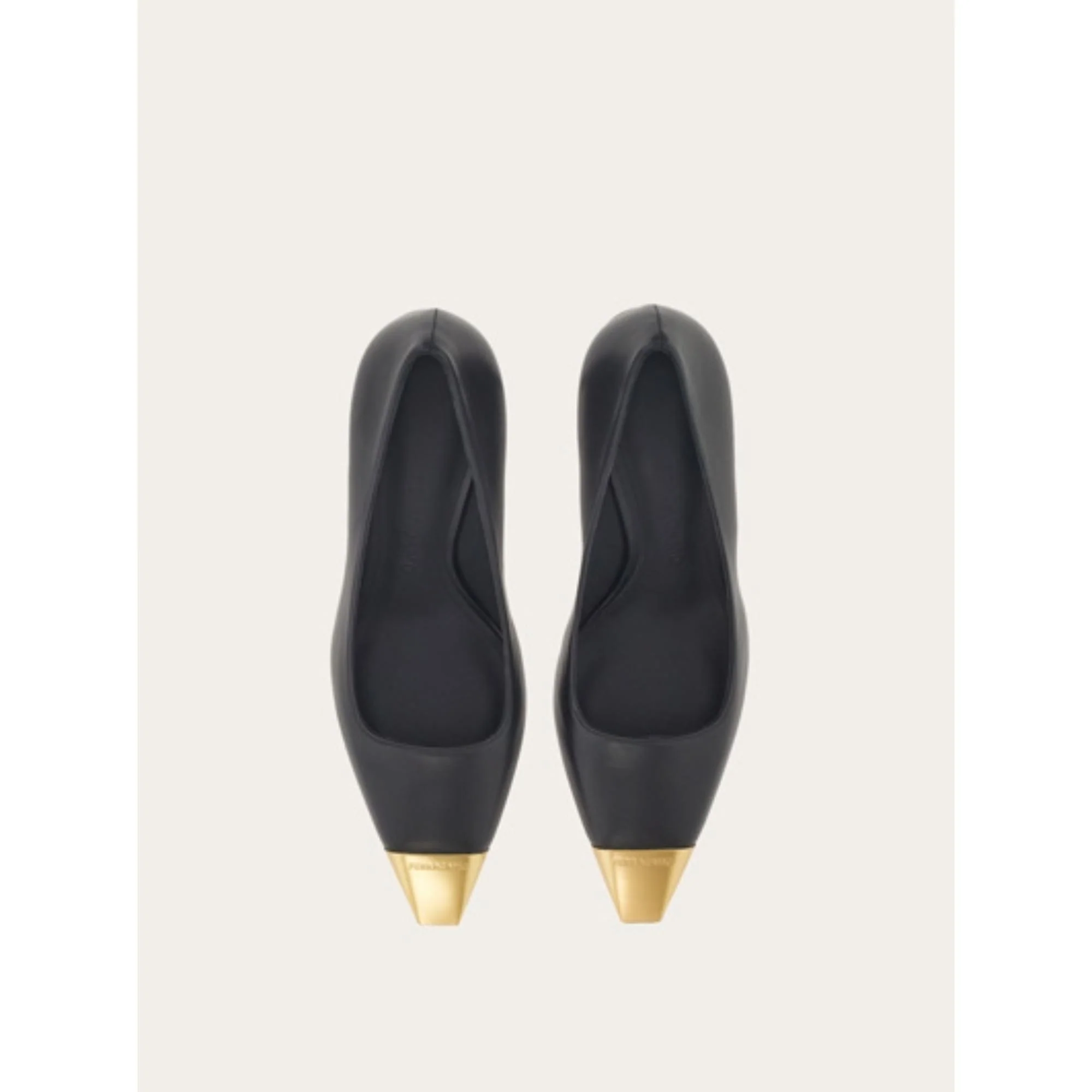 Pumps with Metallic Toe - Black - Image 2