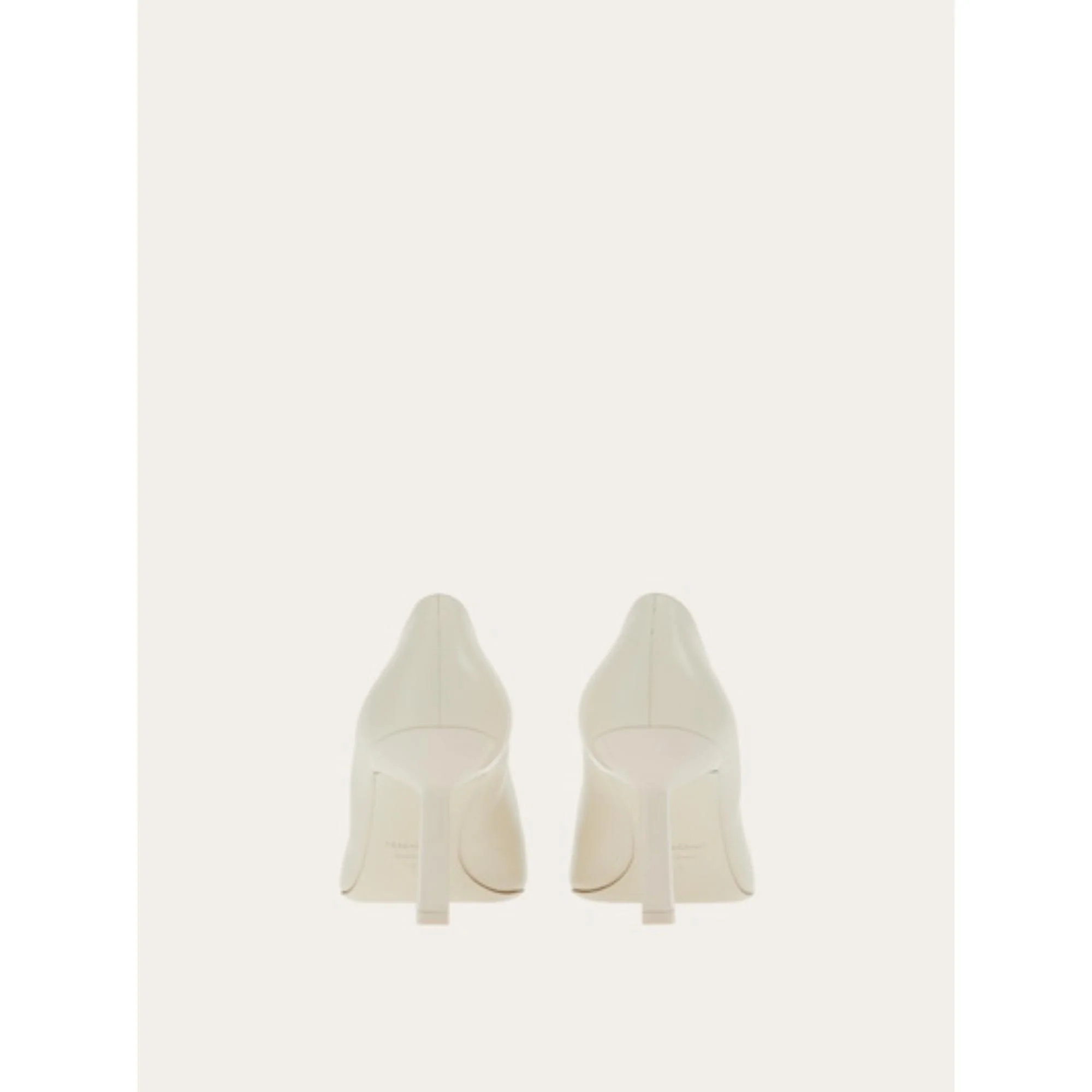 Pumps with Metallic Toe - Mascarpone - Image 4