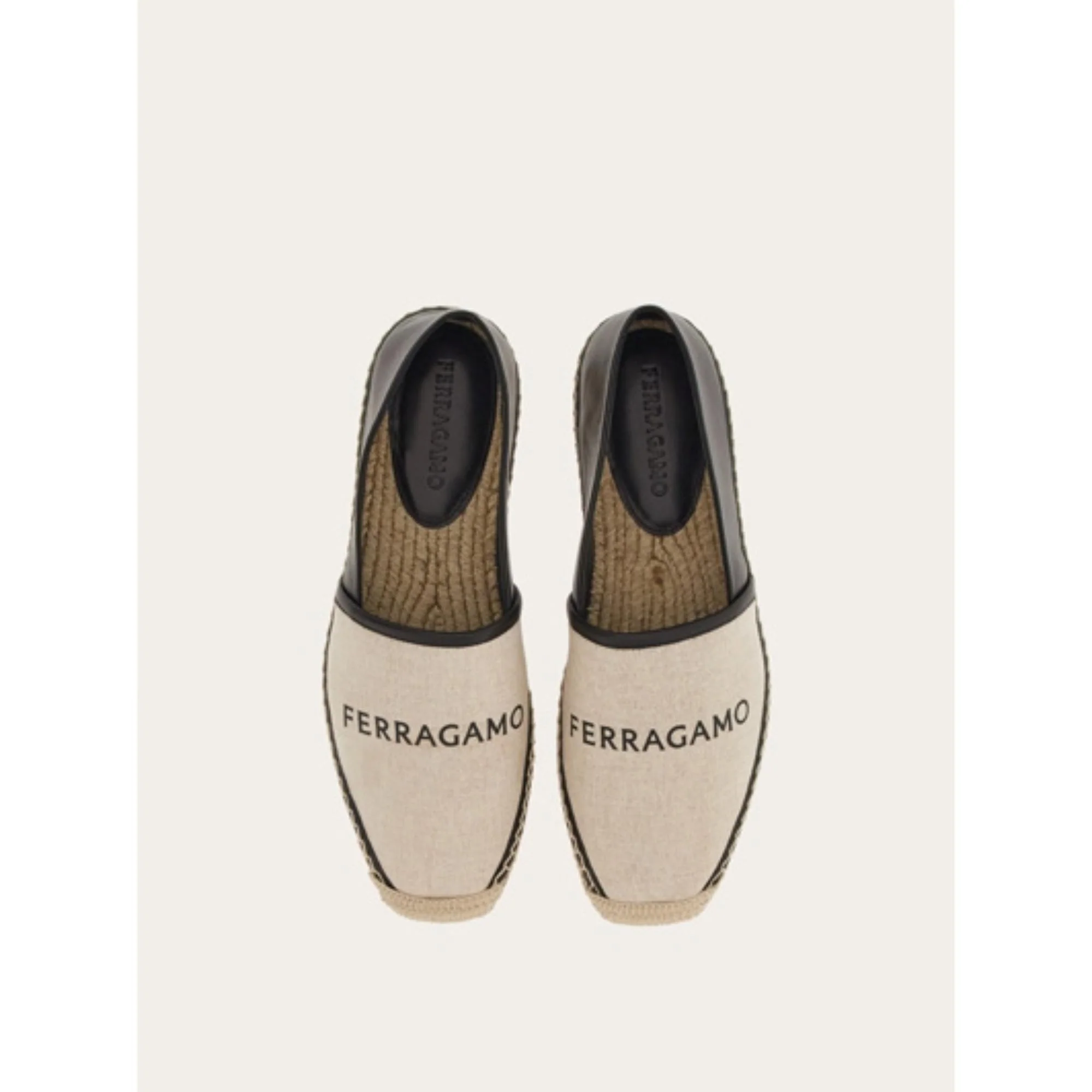Canvas Espadrilles - Natural/Black - Image 2