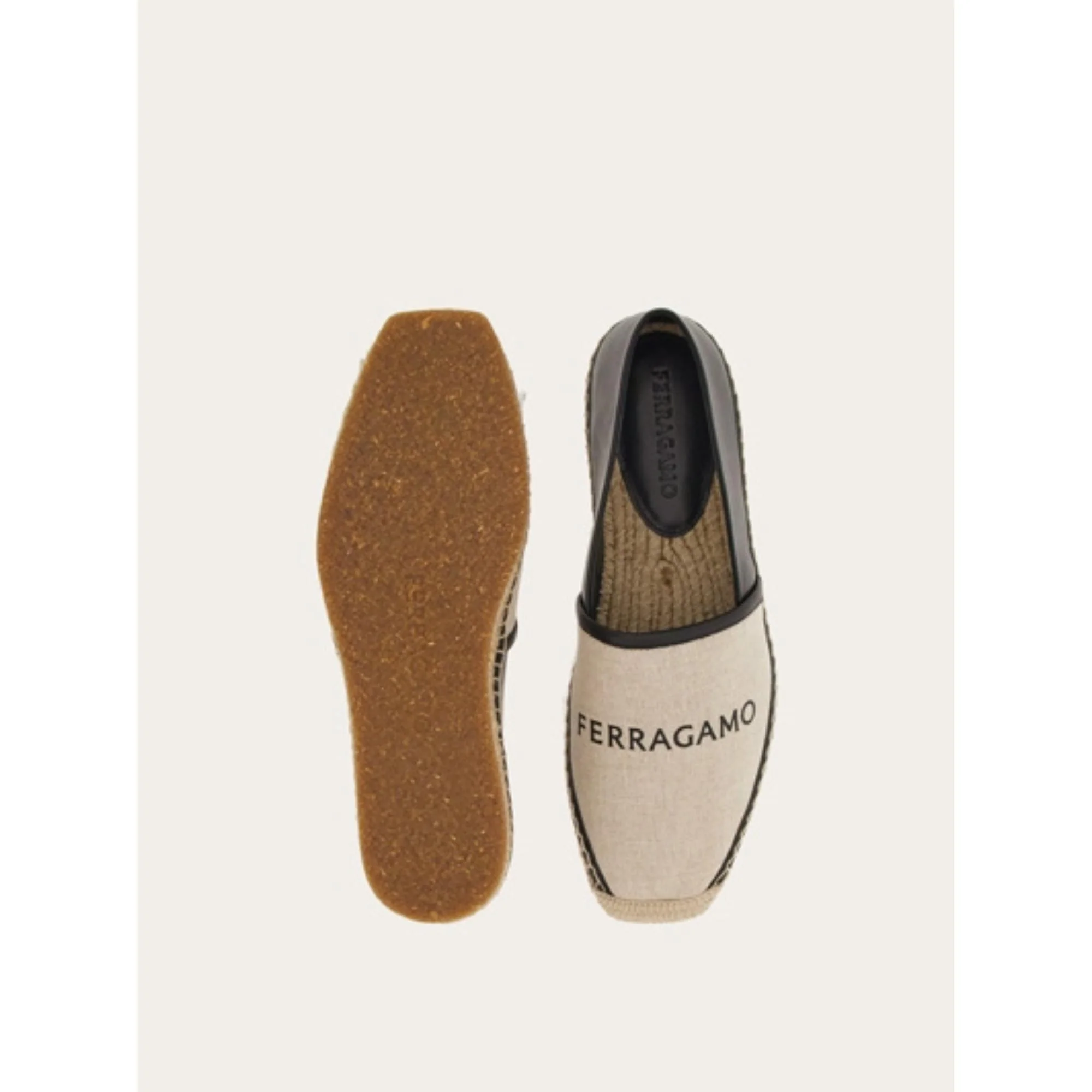 Canvas Espadrilles - Natural/Black - Image 3