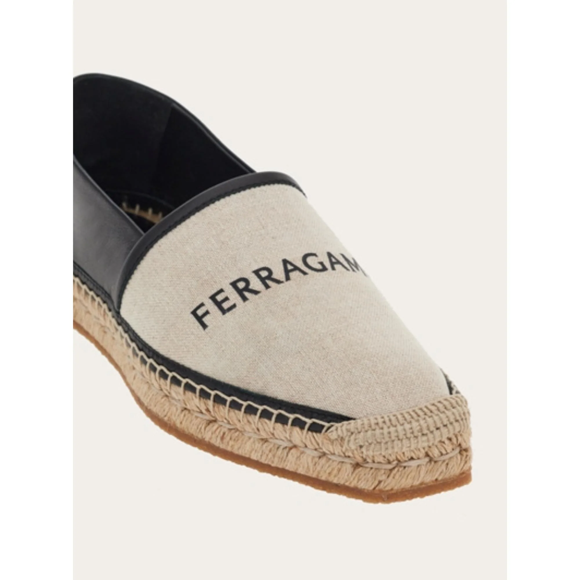 Canvas Espadrilles - Natural/Black - Image 5