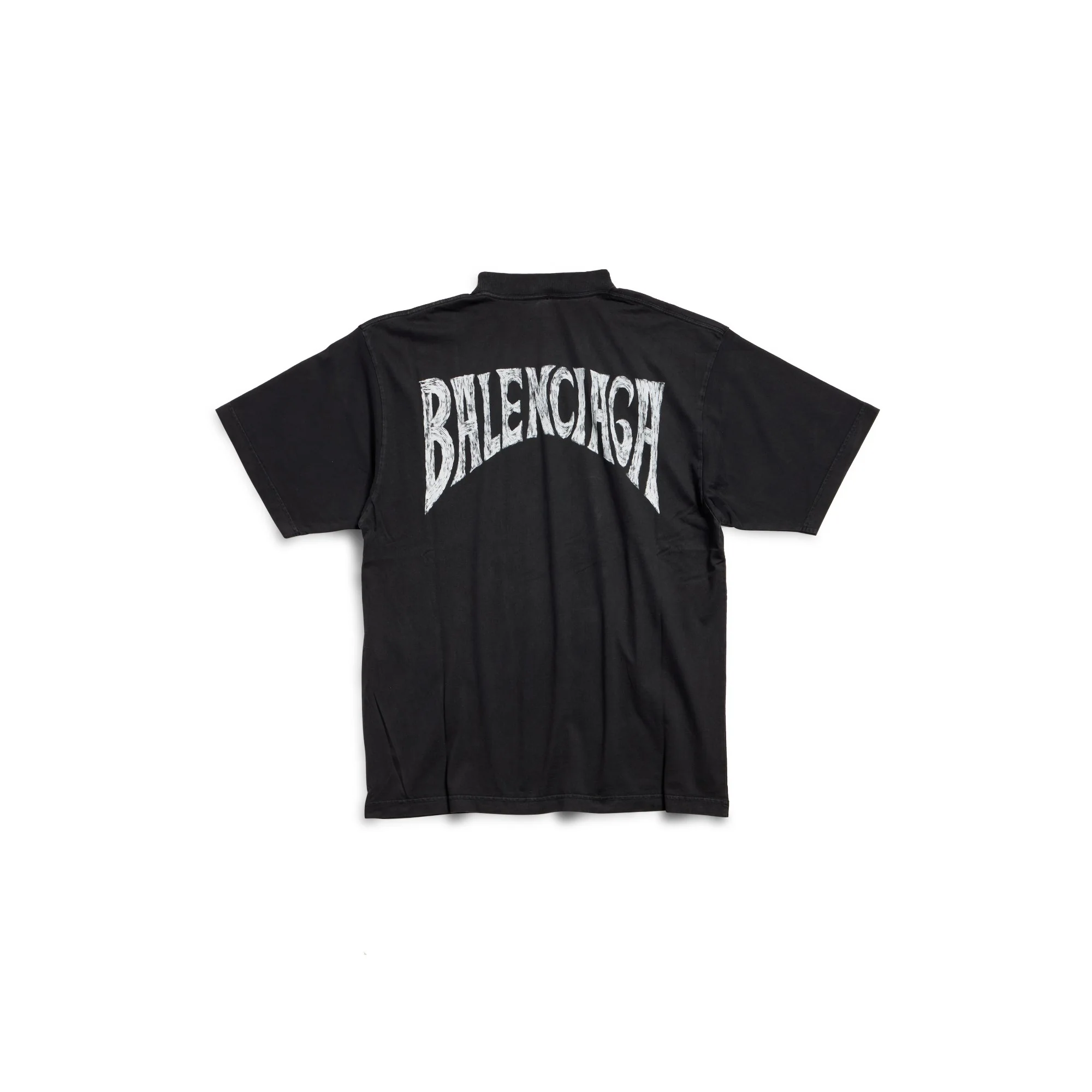 Medium Fit T-Shirt - Faded Black/White - Image 2