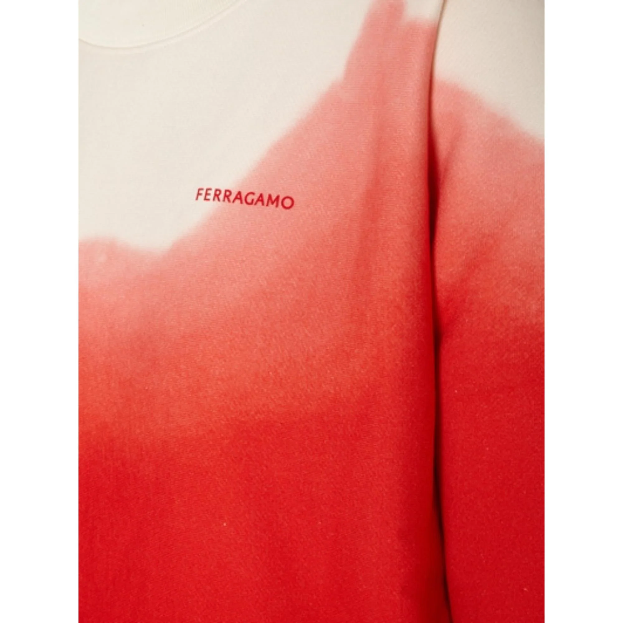 Long Sleeved Sweater - White/Red - Image 2