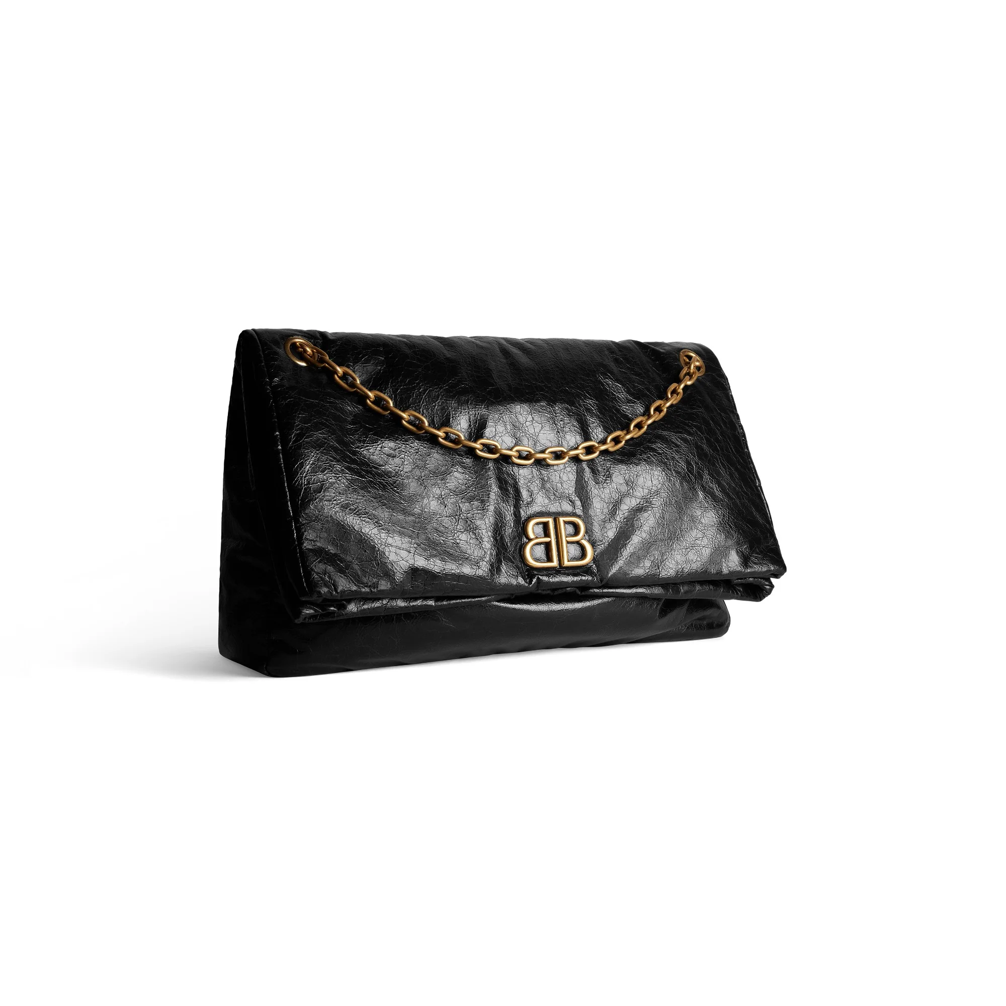 Monaco Chain Bag L - Black - Image 5