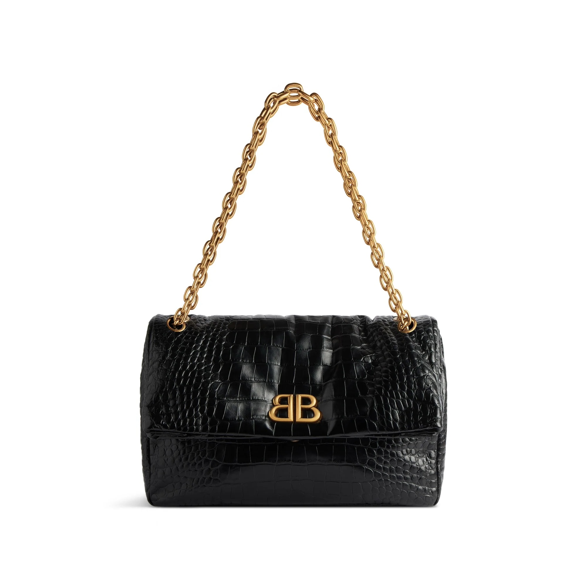 Monaco Chain Bag M - Black - Image 3