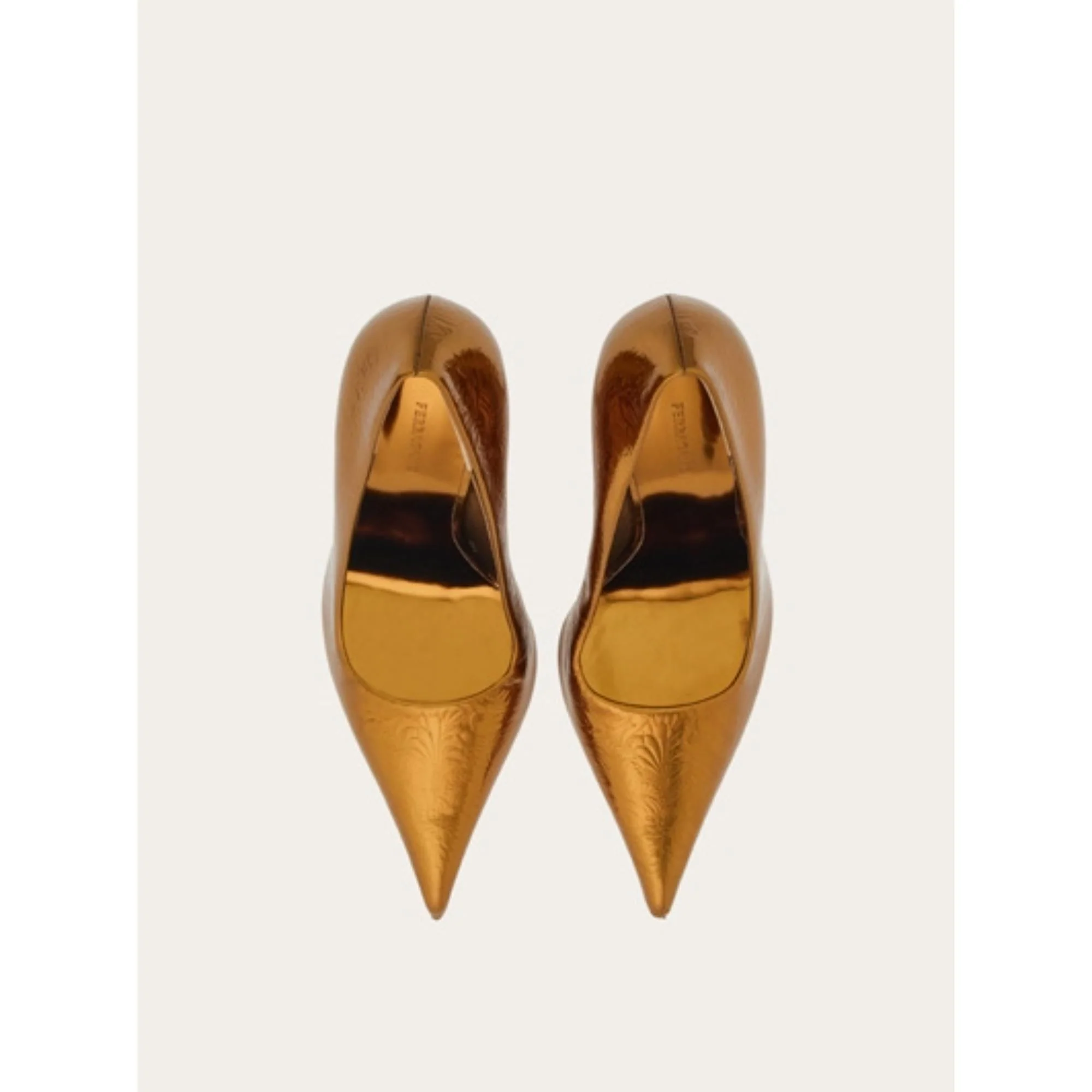 Laminated Pumps Shoe - Bronze - Image 2