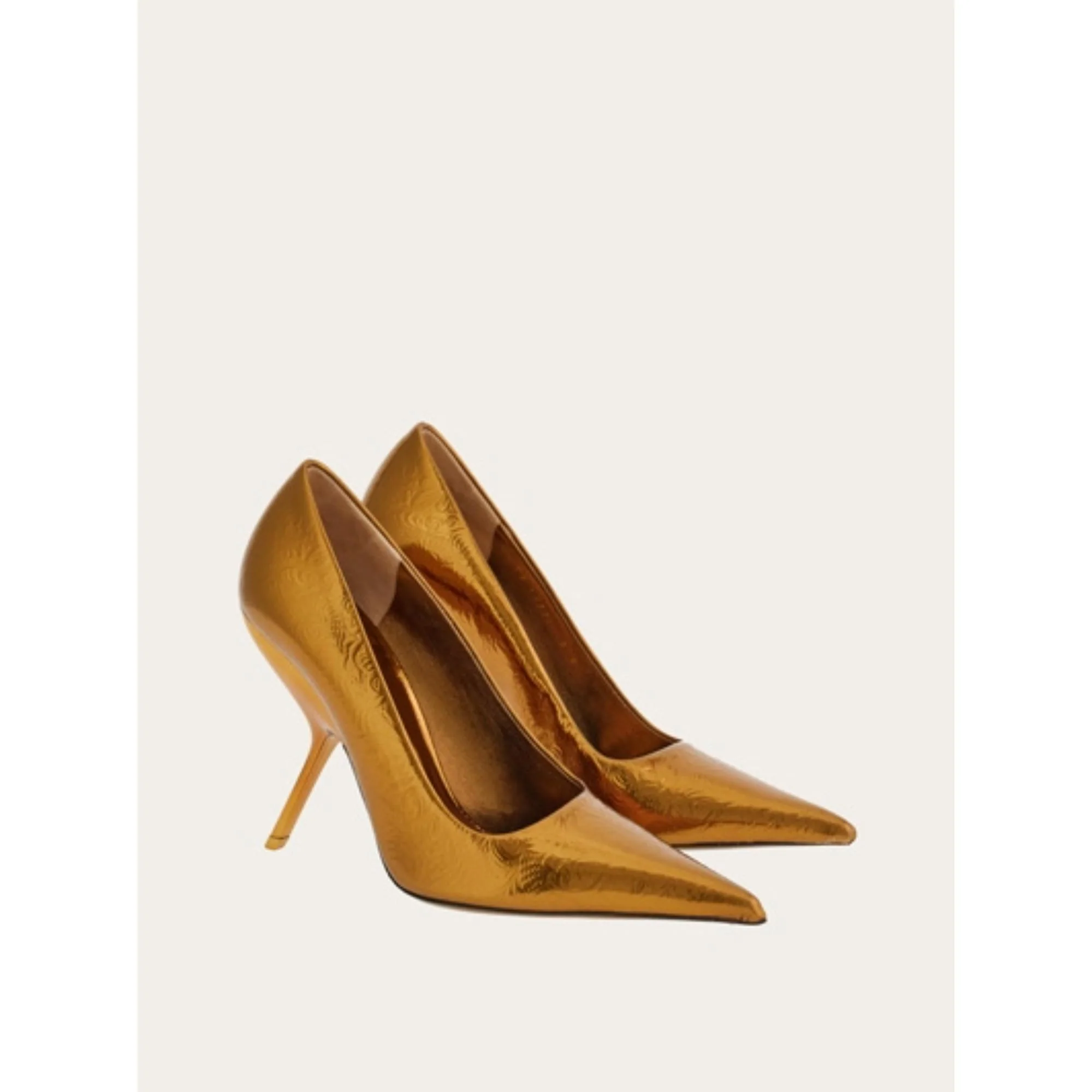 Laminated Pumps Shoe - Bronze - Image 3