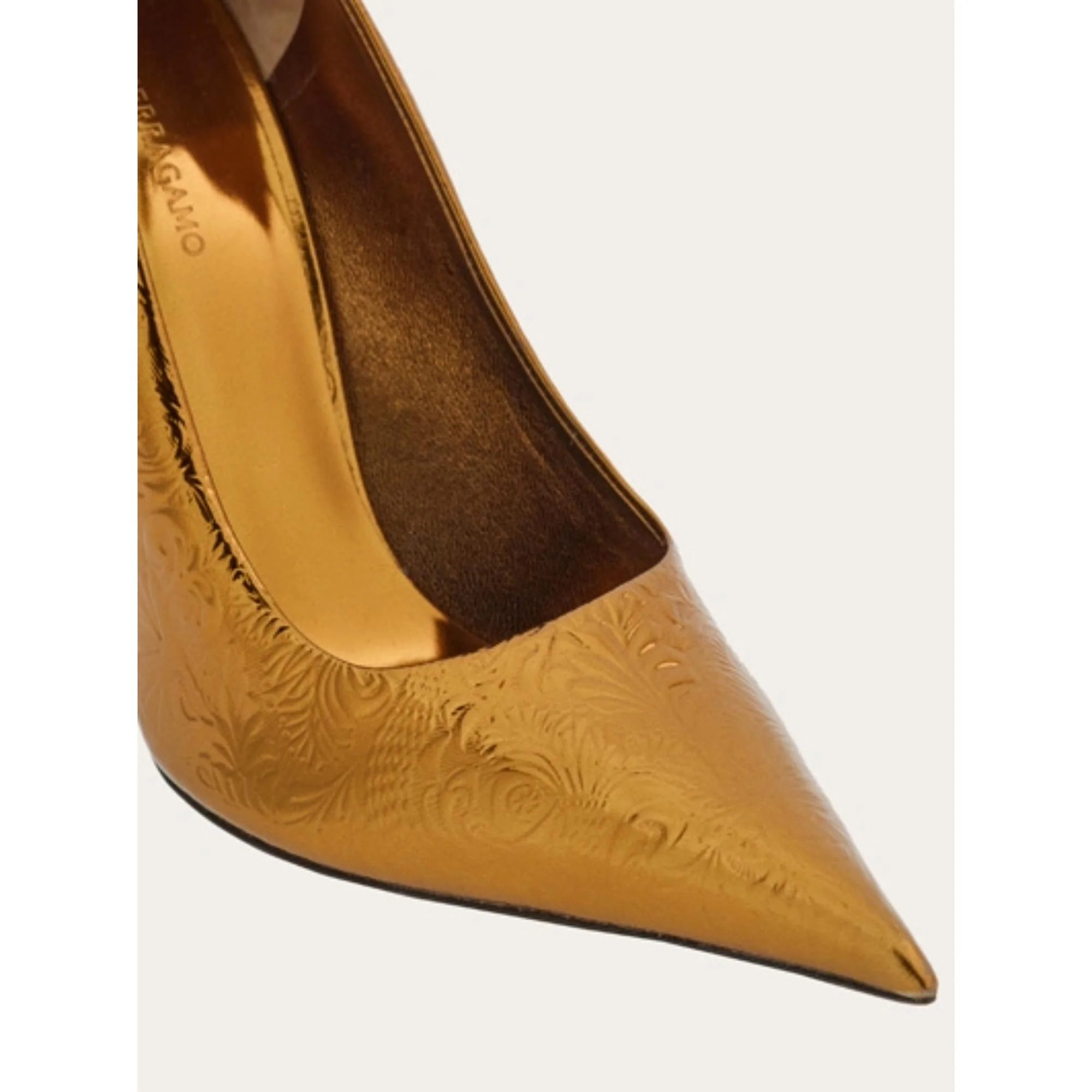 Laminated Pumps Shoe - Bronze - Image 5