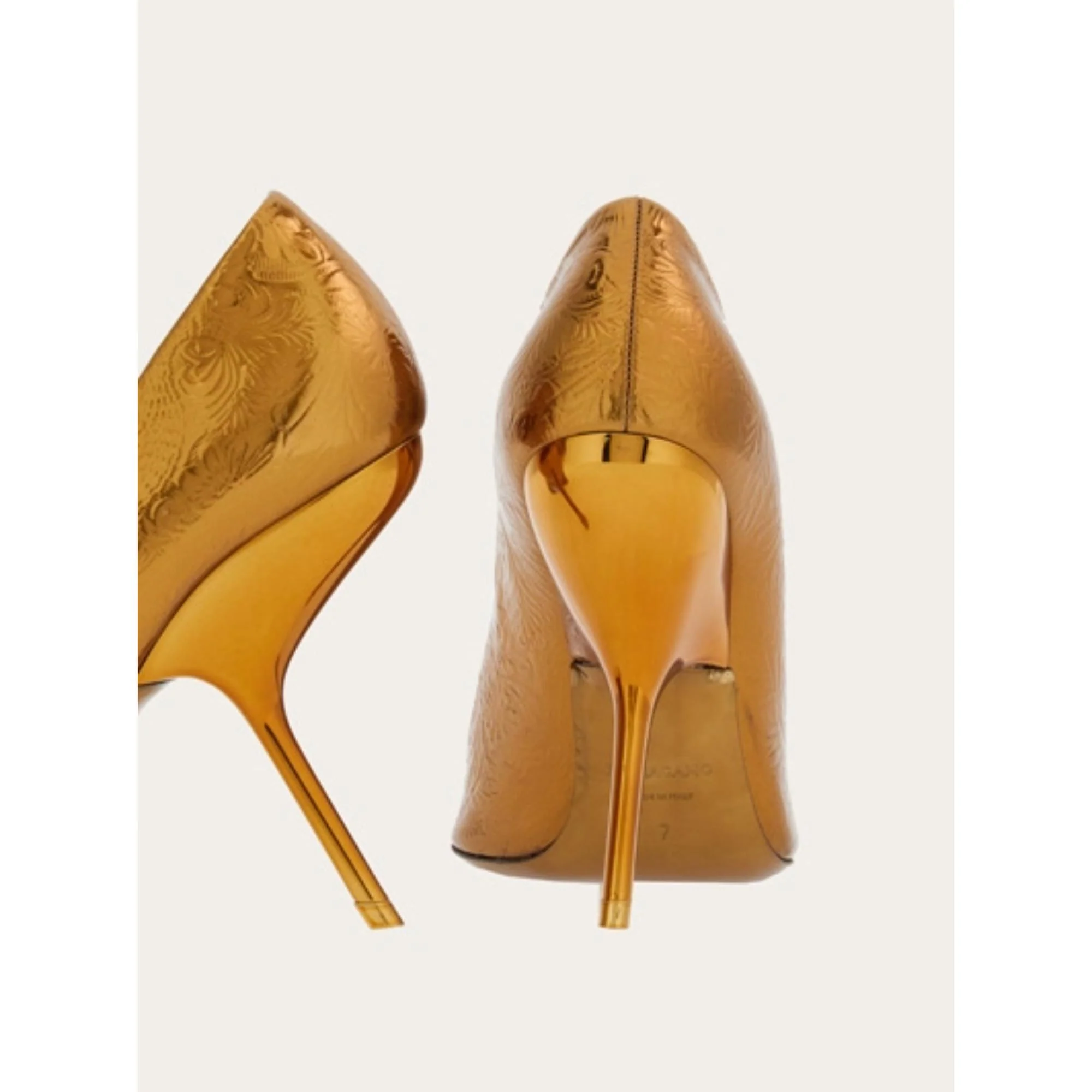 Laminated Pumps Shoe - Bronze - Image 6