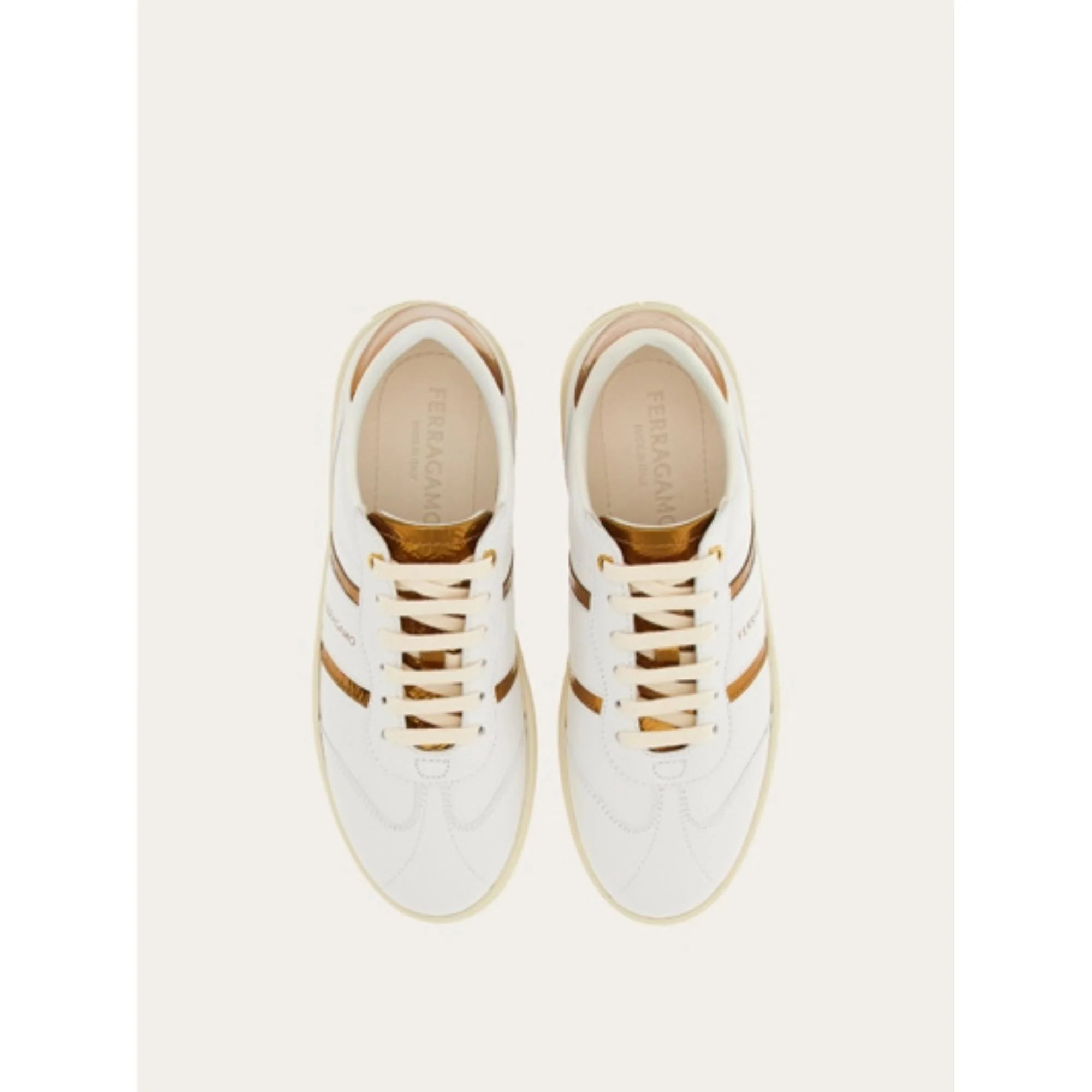 Low-Top Sneakers with Logo - White/Black - Image 2