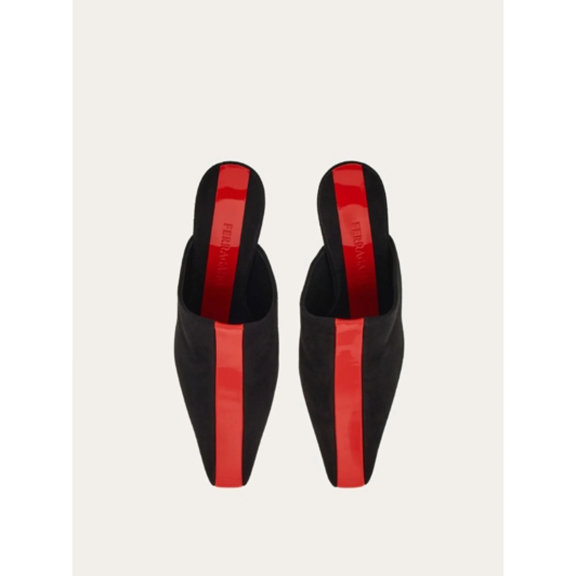 Mule with Graphic Insert - Black/Flame Red - Image 2