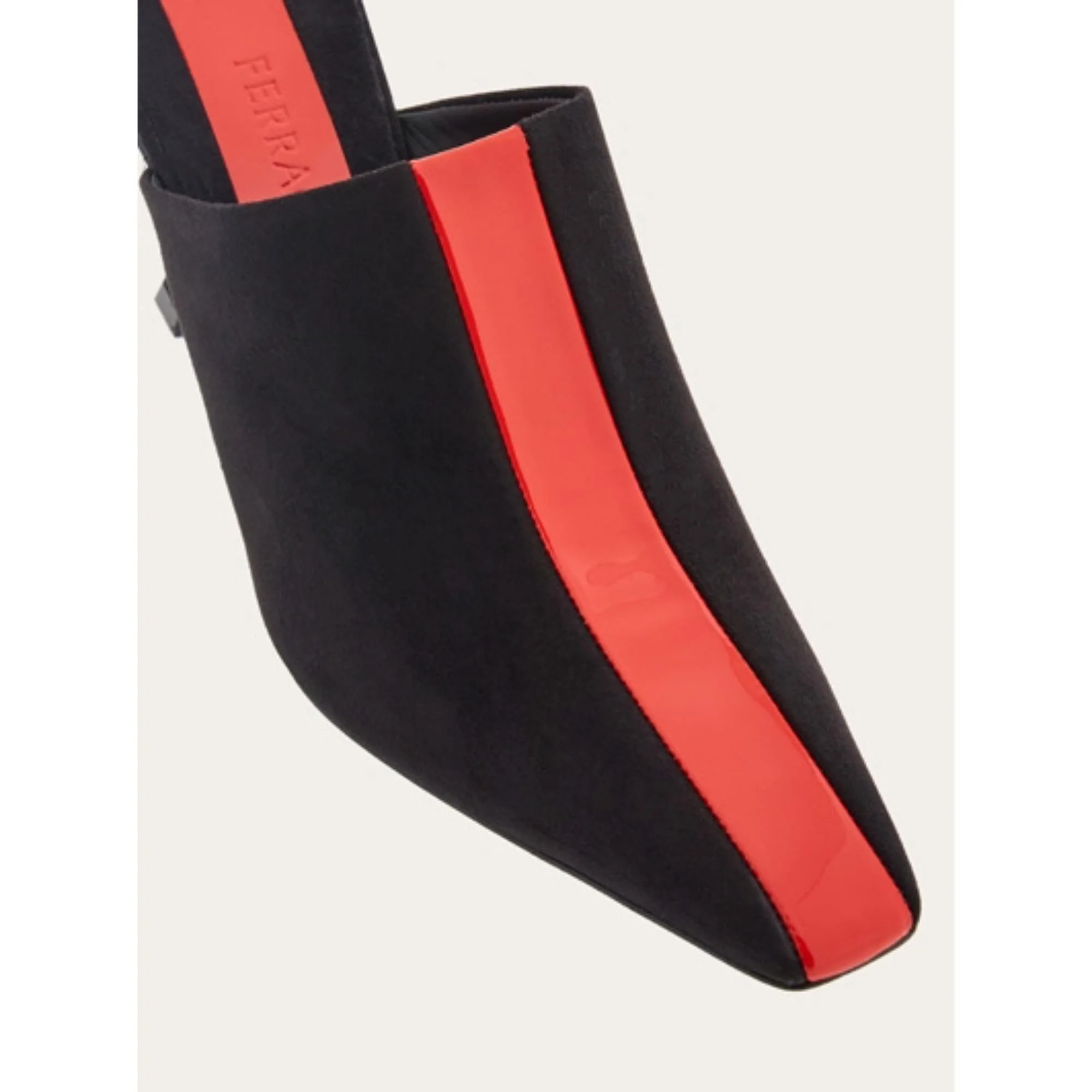 Mule with Graphic Insert - Black/Flame Red - Image 6