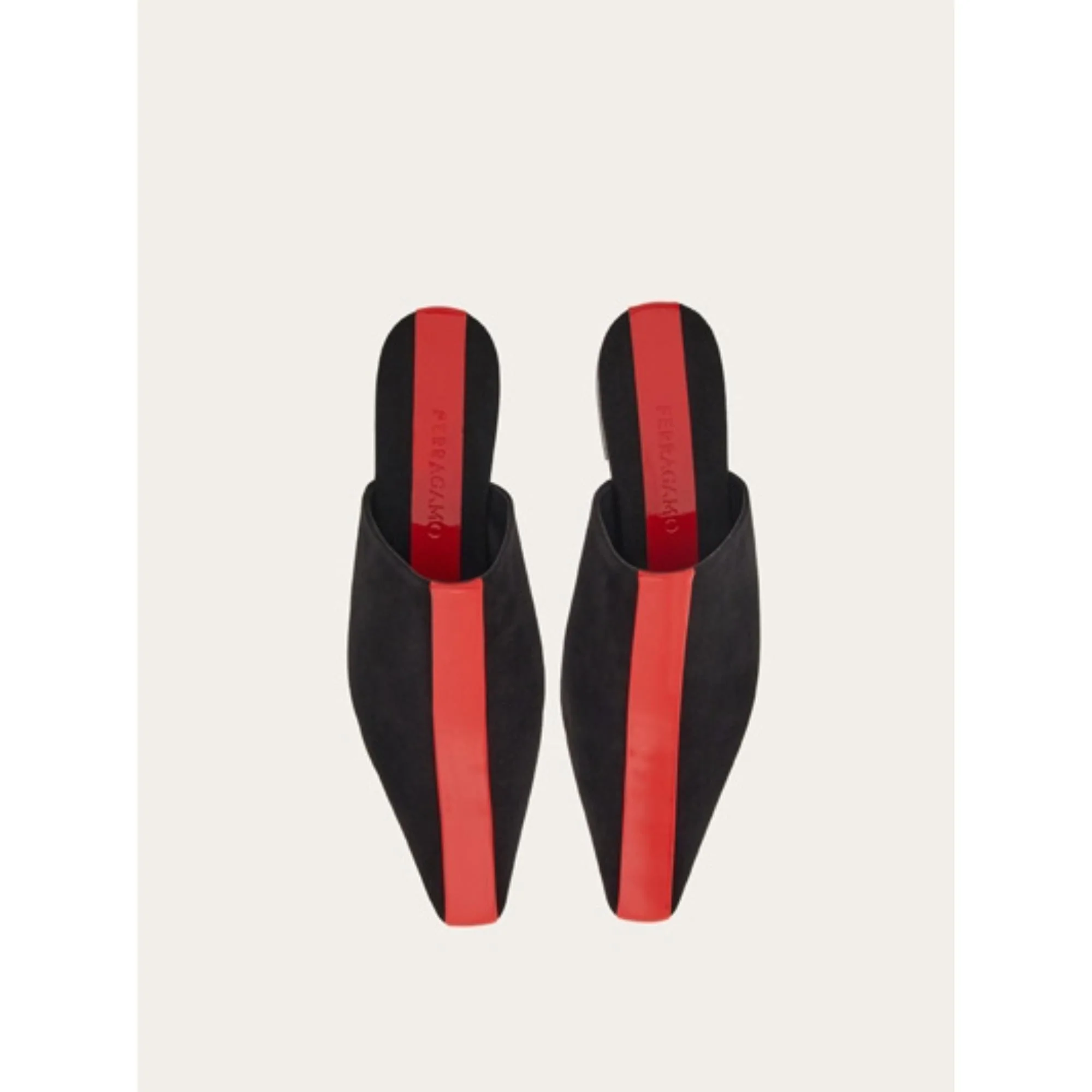 Mule with Graphic Insert - Black/Flame Red - Image 2