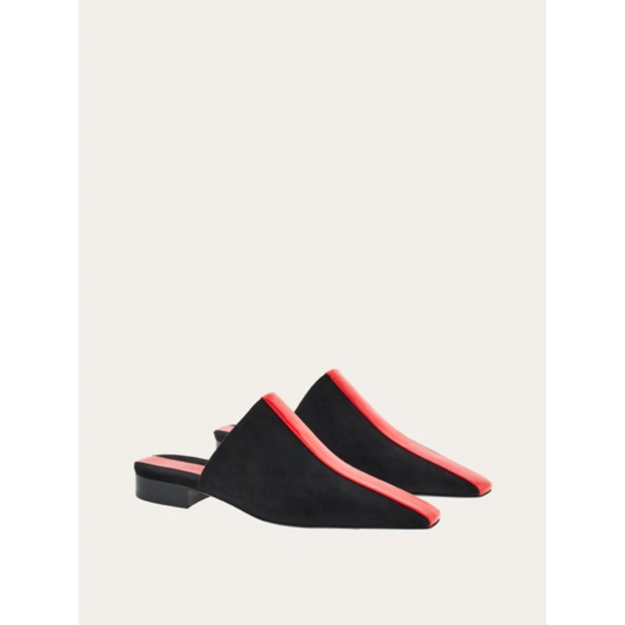 Mule with Graphic Insert - Black/Flame Red - Image 3