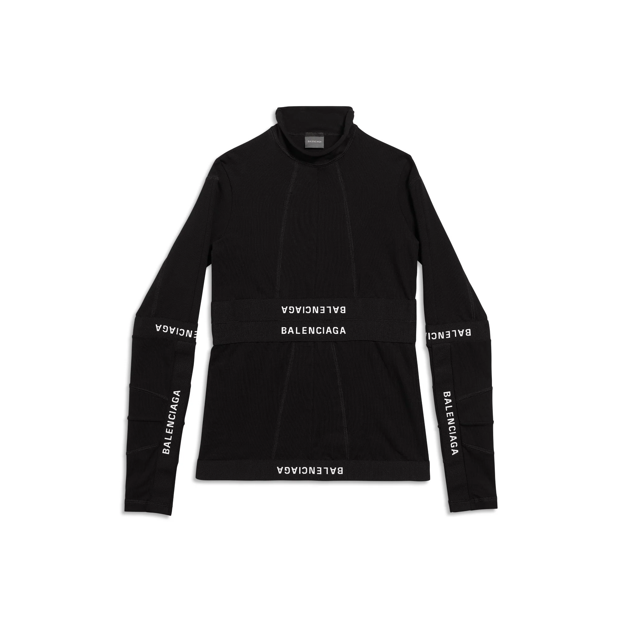 Patched Briefs Top - Black/White