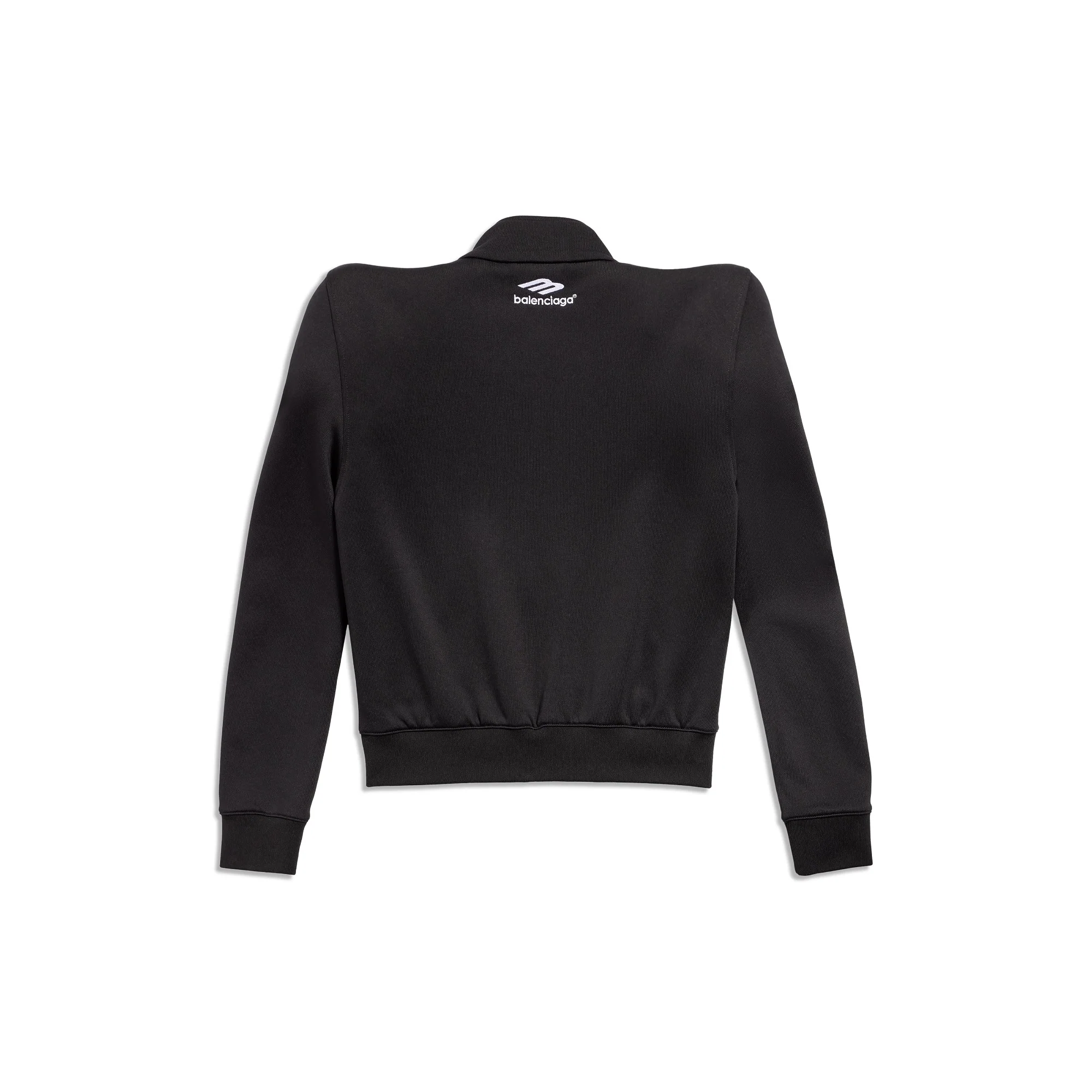 Round Shoulder Jacket - Black/White