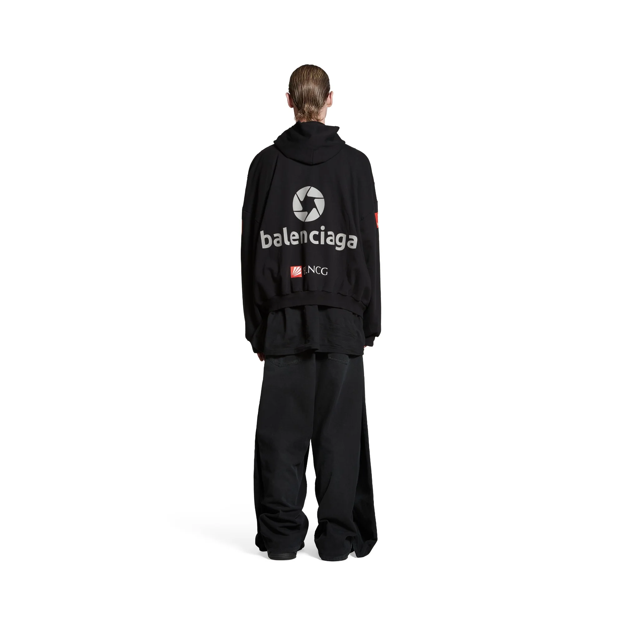 Top League Round Hoodie - Black - Image 4