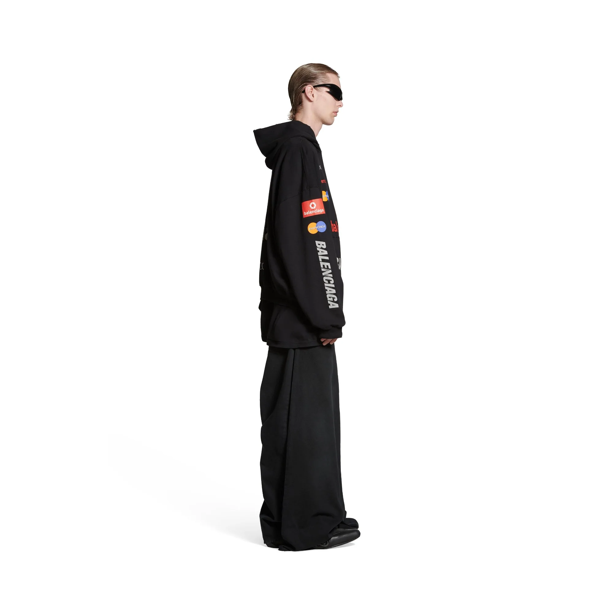 Top League Round Hoodie - Black - Image 5