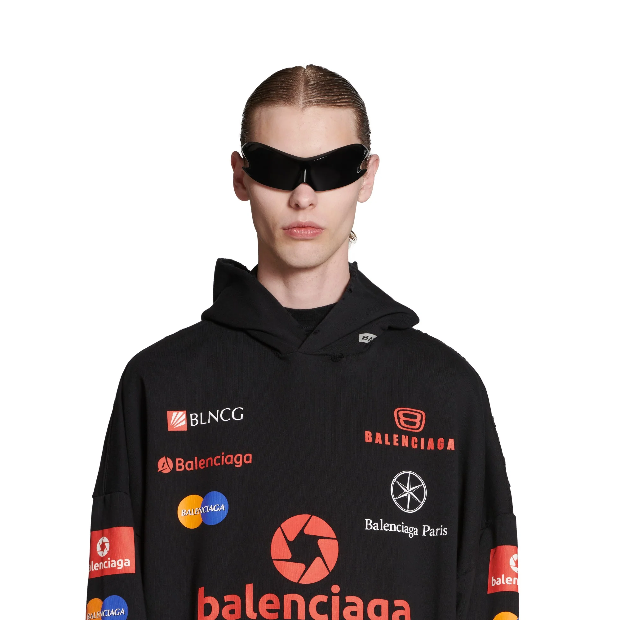 Top League Round Hoodie - Black - Image 6
