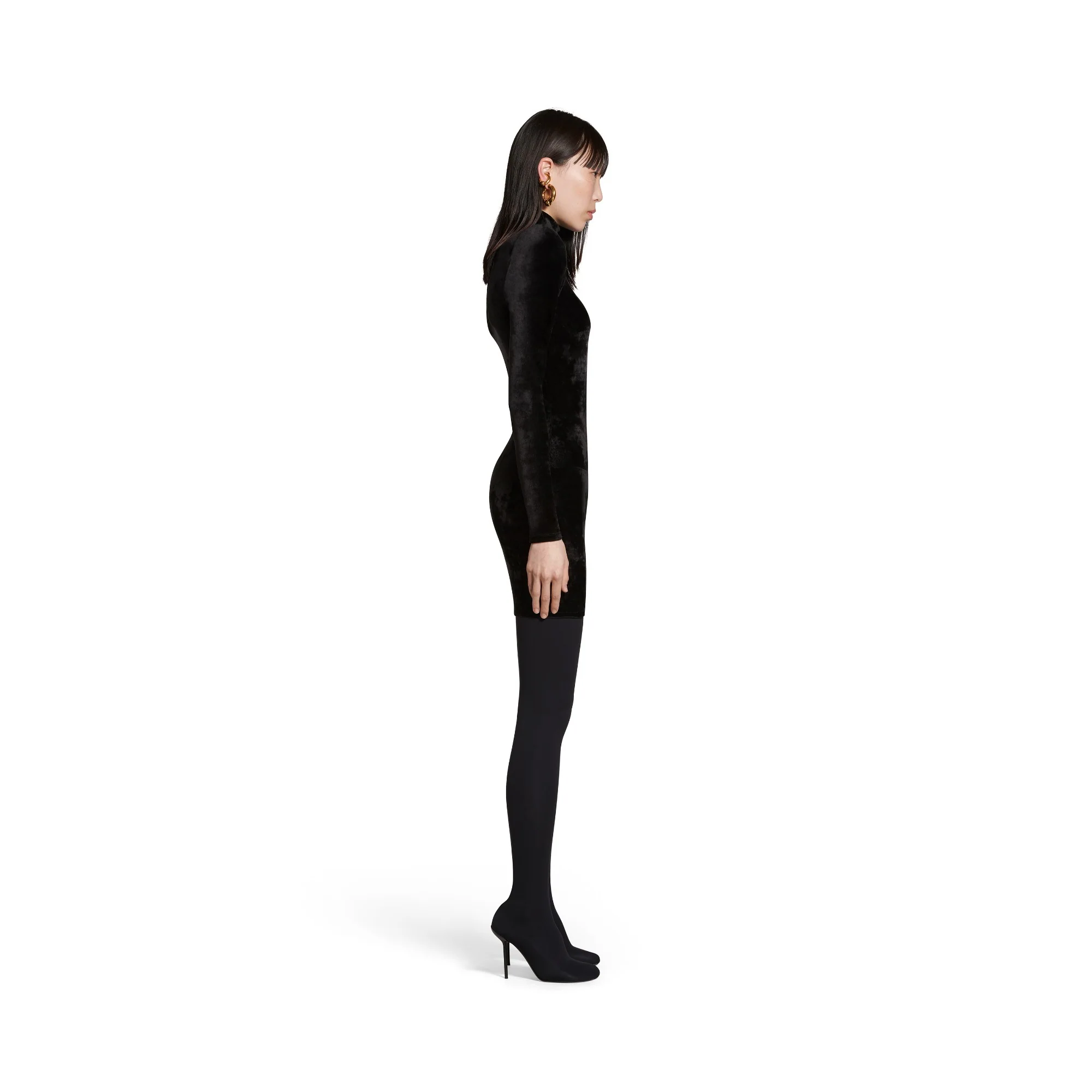 Turtleneck Dress - Black - Image 4