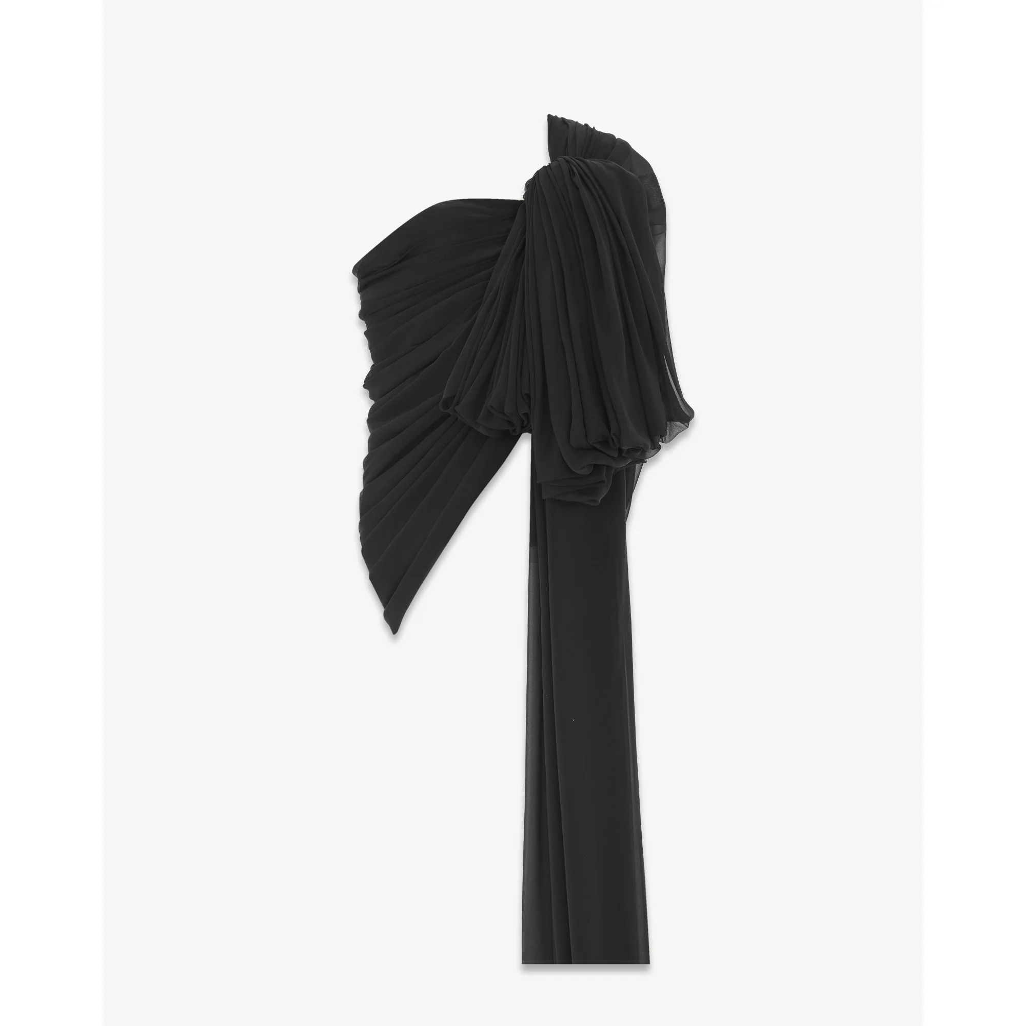 Top Mousseline Crepe Organic - Noir