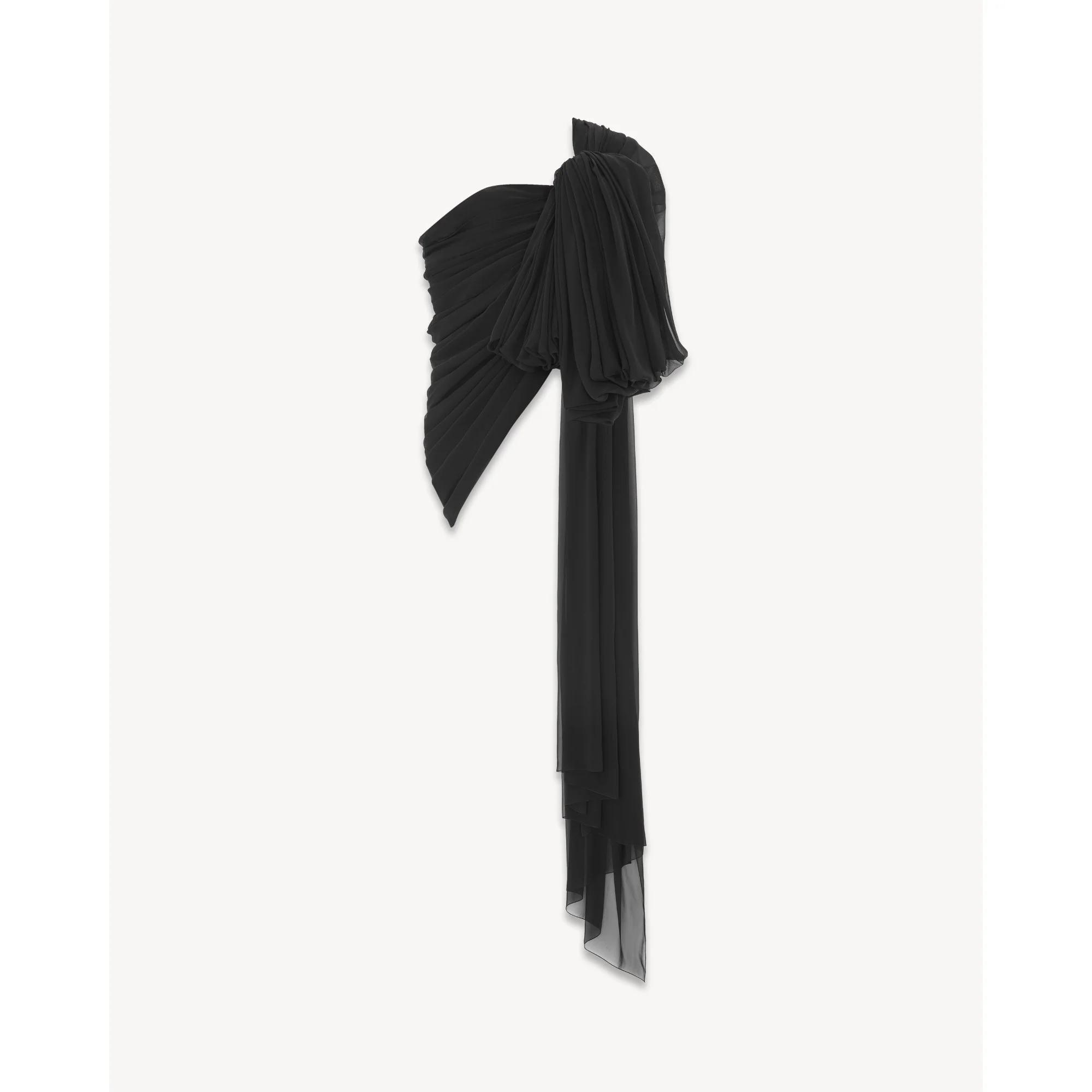 Top Mousseline Crepe Organic - Noir - Image 2