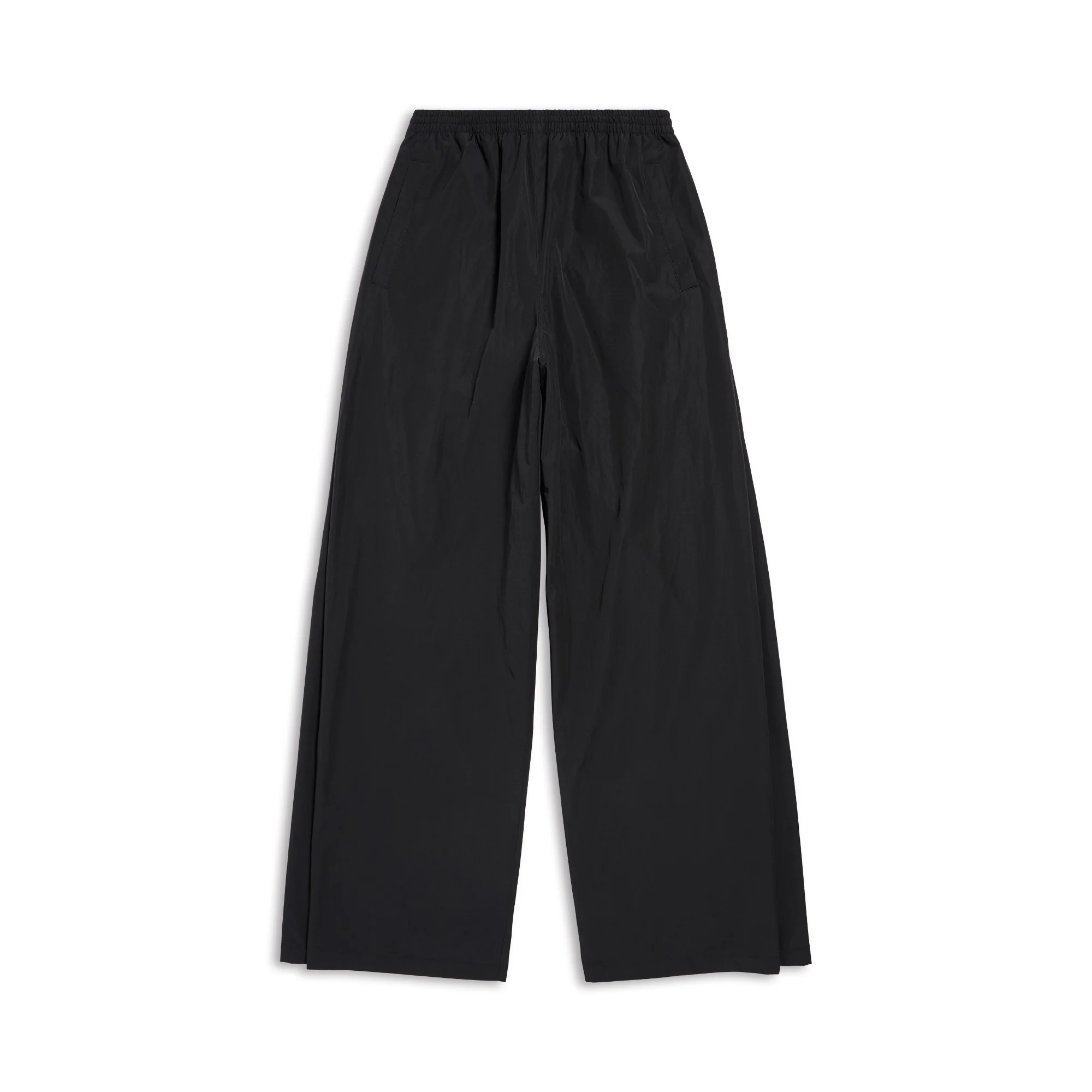 Double Front Tracksuit Pants - Black