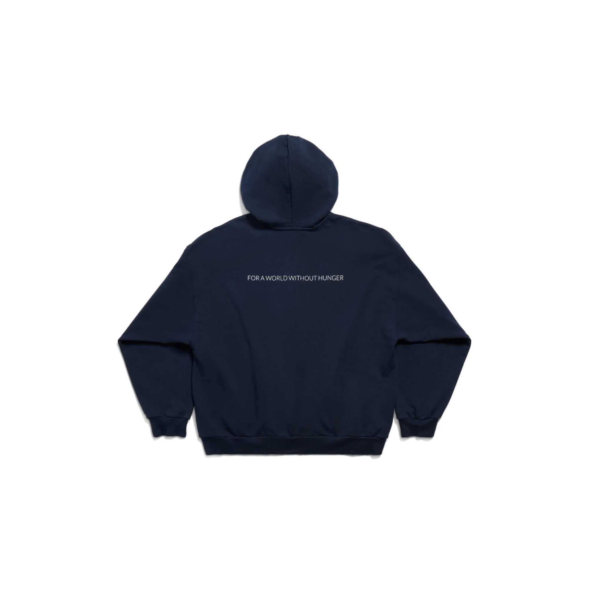 Medium Fit Zip-Up Hoodie - Navy/White - Image 2