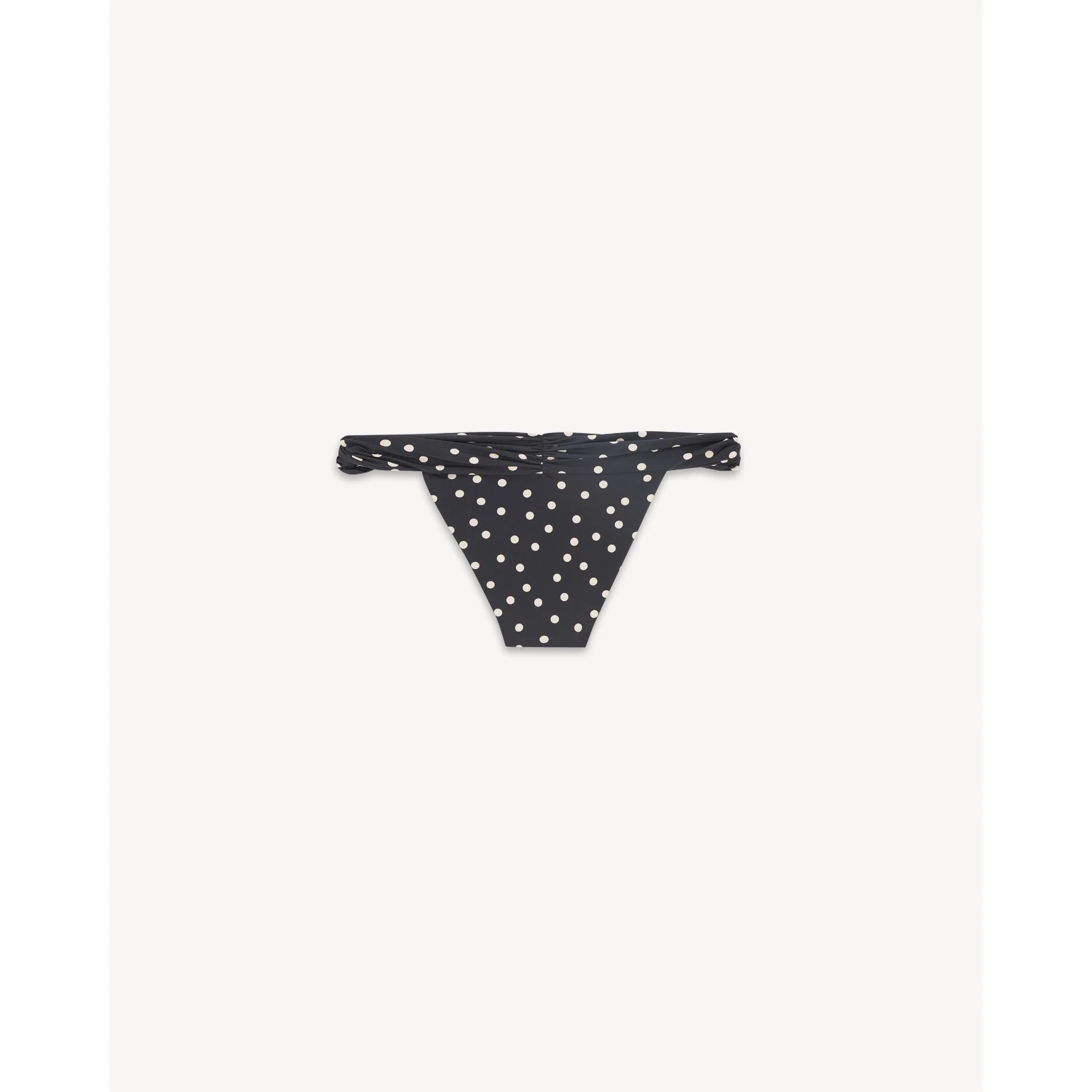 Culotte Maillot De Bain Fronce - Craie Noir - Image 2