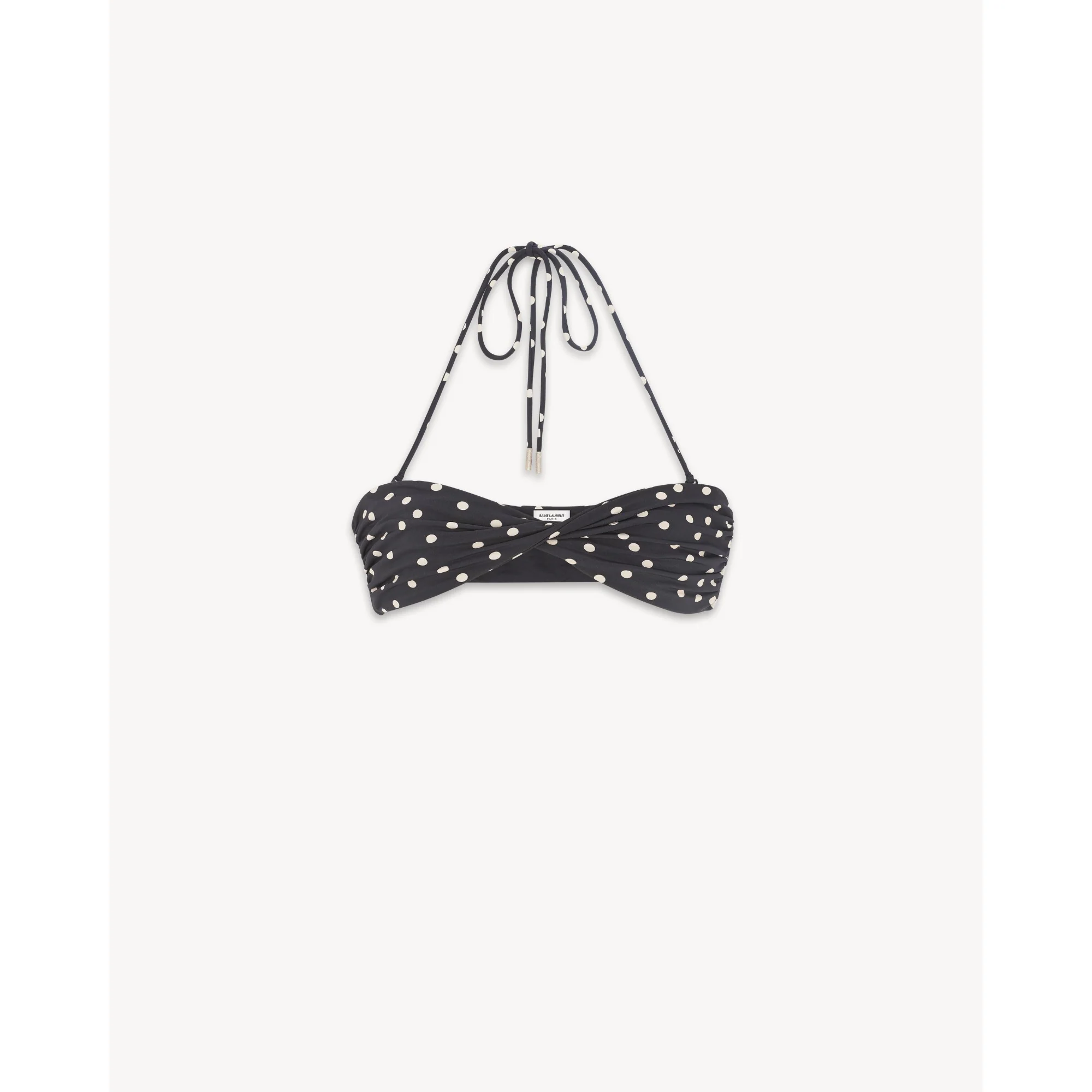 Brassiere Jersey Pois Disperse - Craie Noir