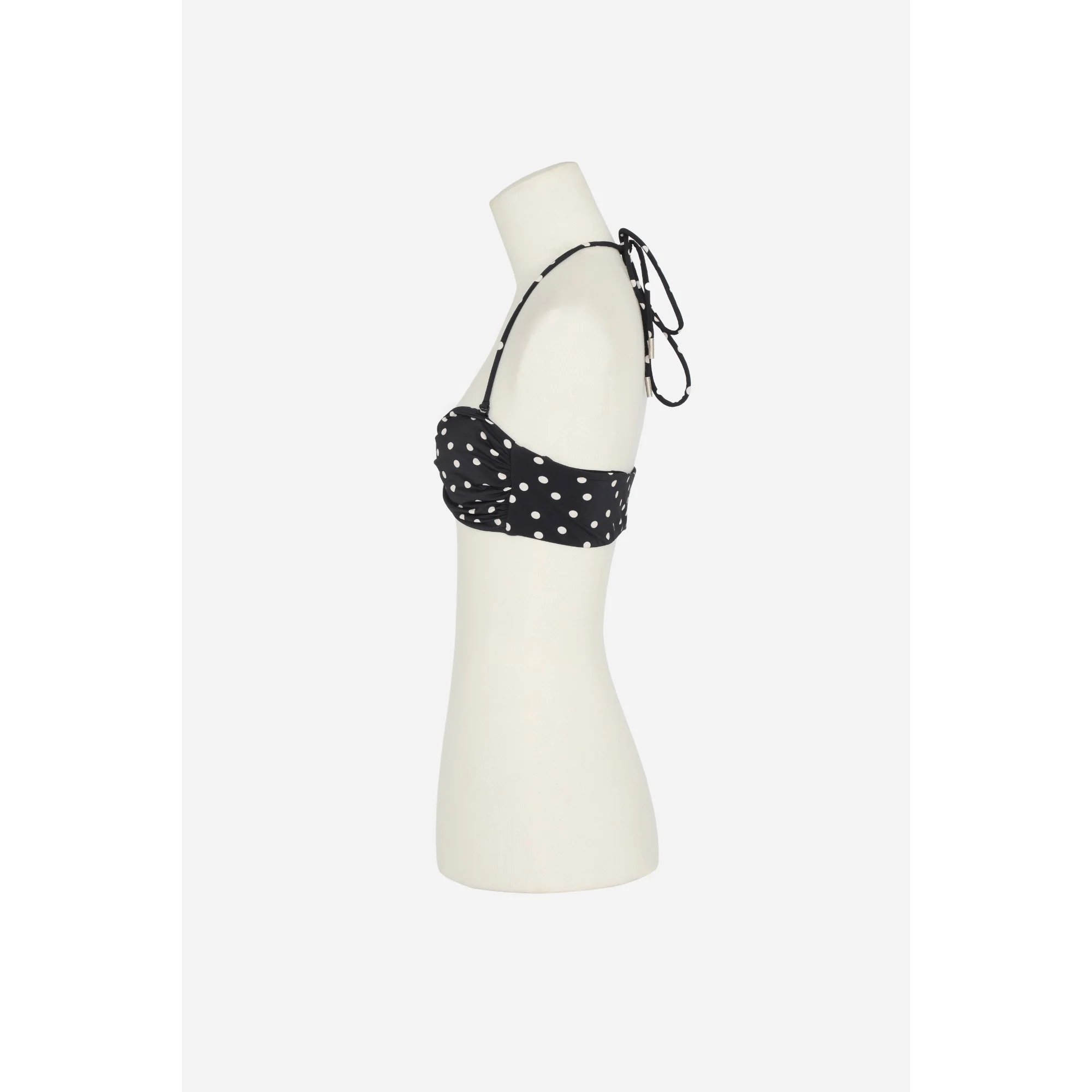 Brassiere Jersey Pois Disperse - Craie Noir - Image 3