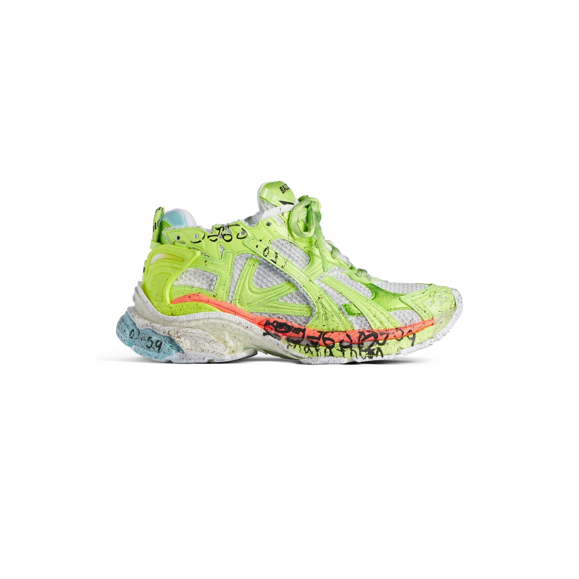 Runner Marathon/W - Whit/Fl Yell/Red/Blu
