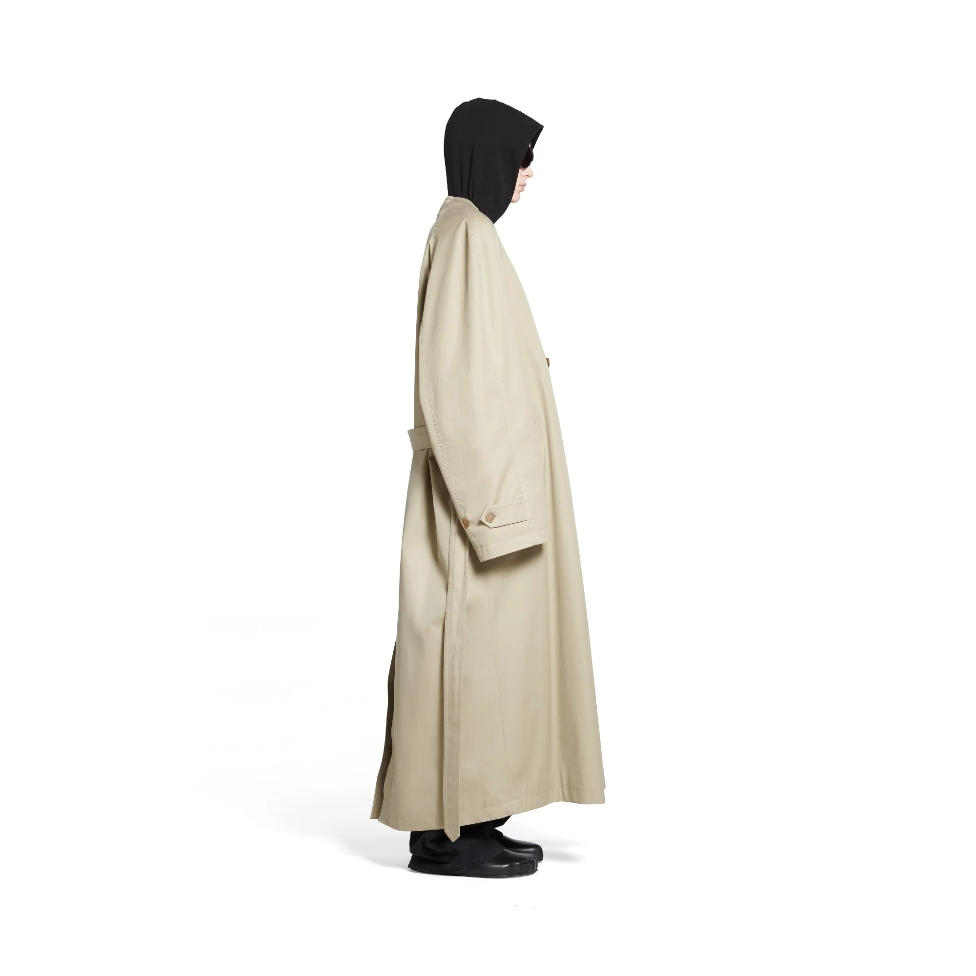 Trench Lining Coat - Military Beige - Image 6