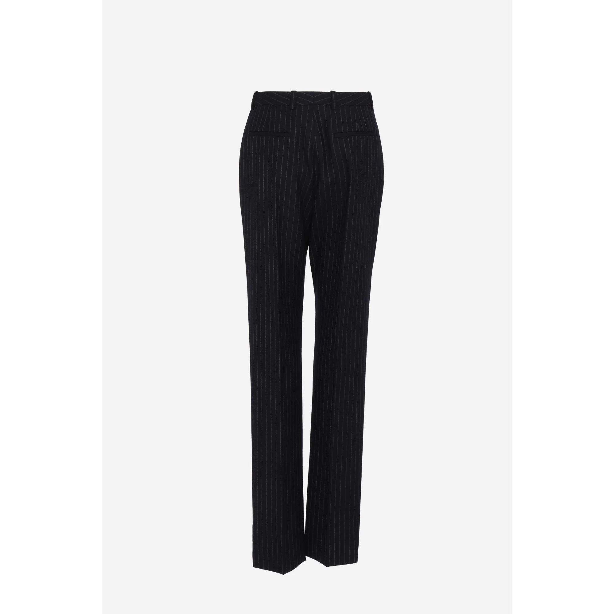 Pantalons Taille Haute Jambe - Marine Blanc - Image 2