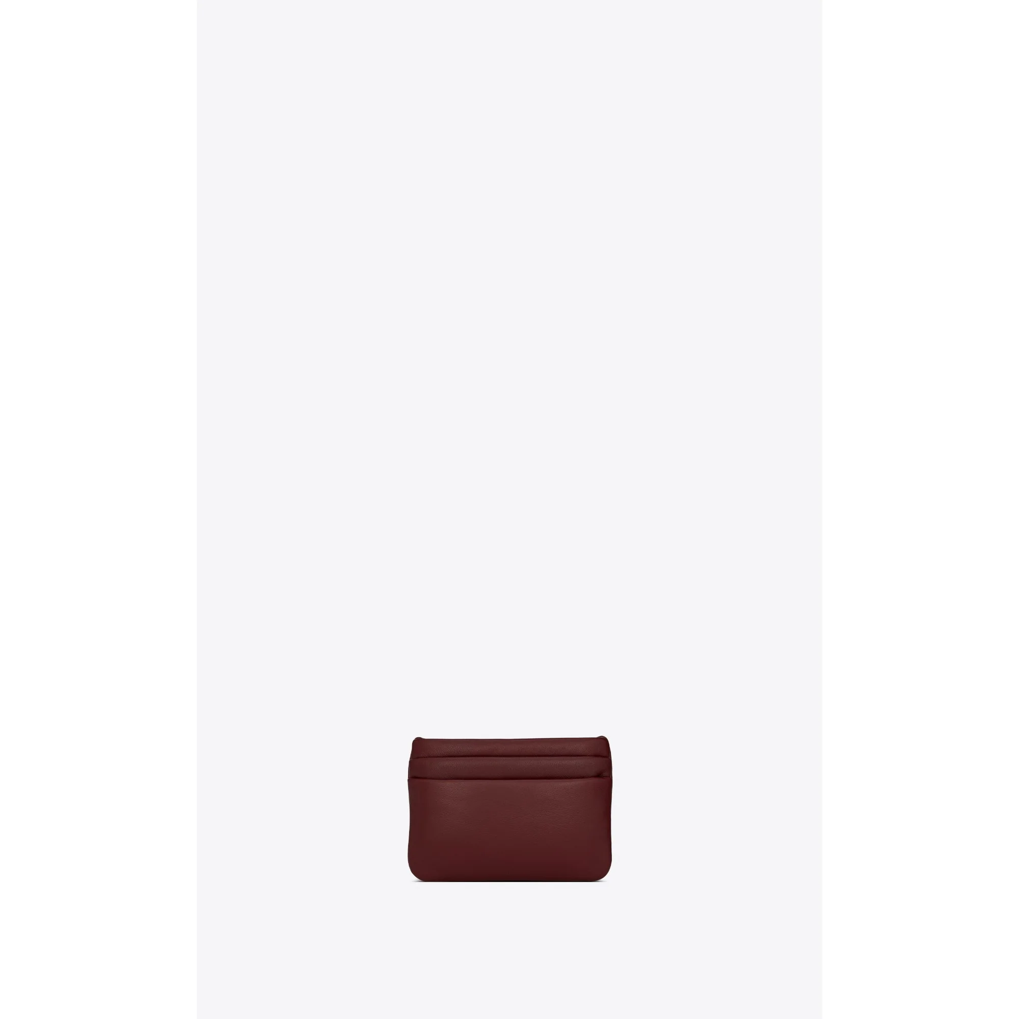 Zipped Credit Card Case - Dark Bordeaux - Image 2