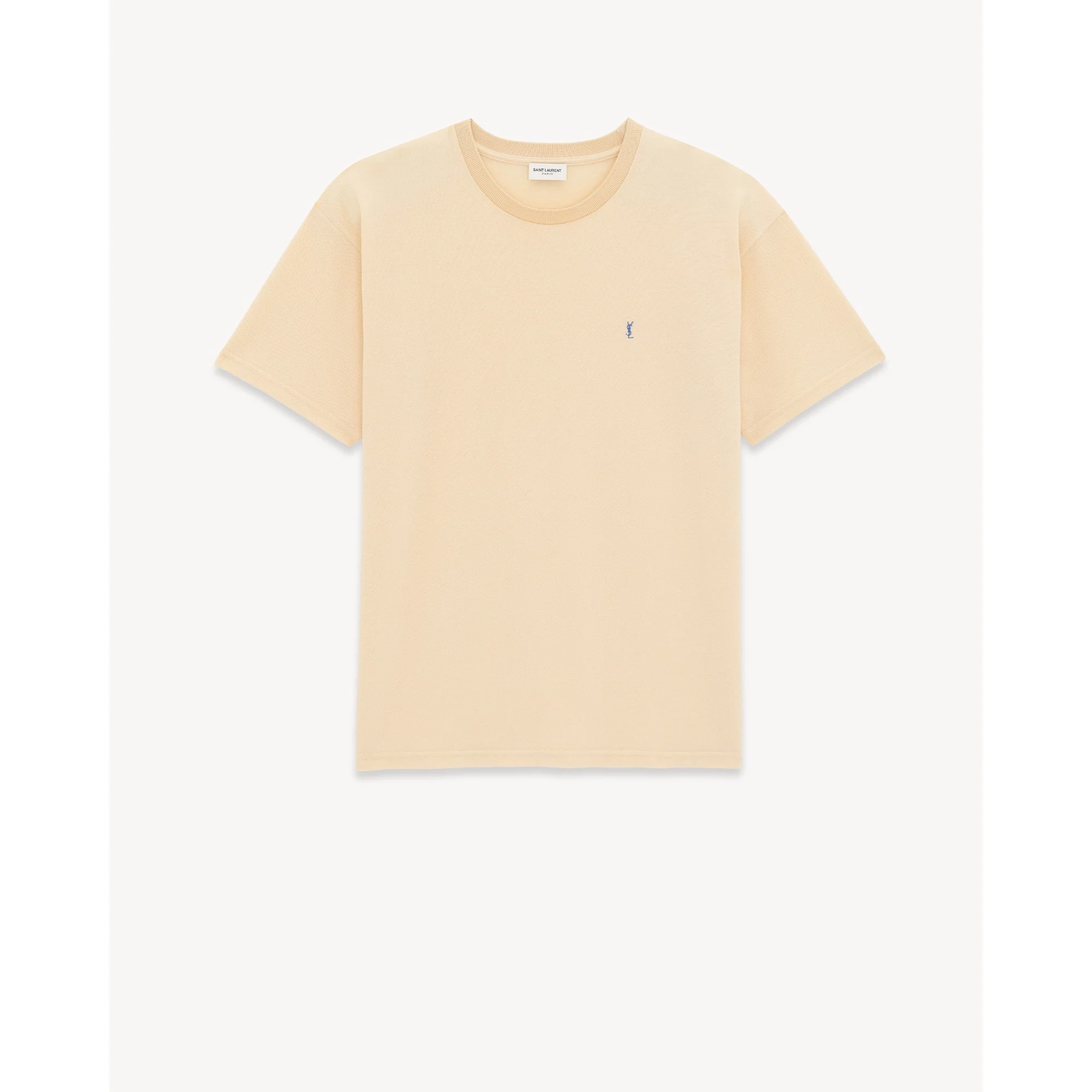 T-Shirt Large Bord Cote Large - Jaune/Bleu