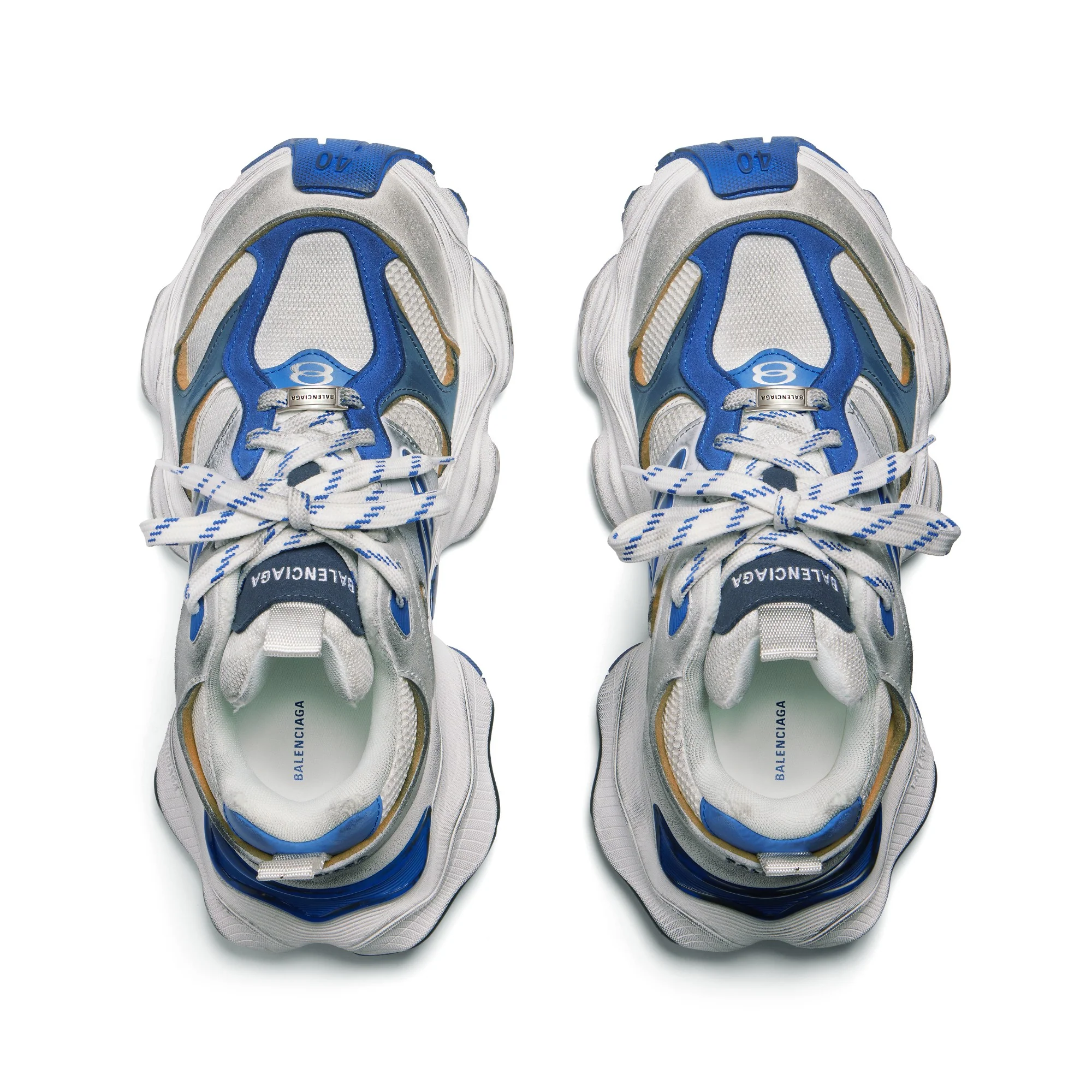 Cargo Reduced Suede/Mesh - Grey/White/Blue - Image 8
