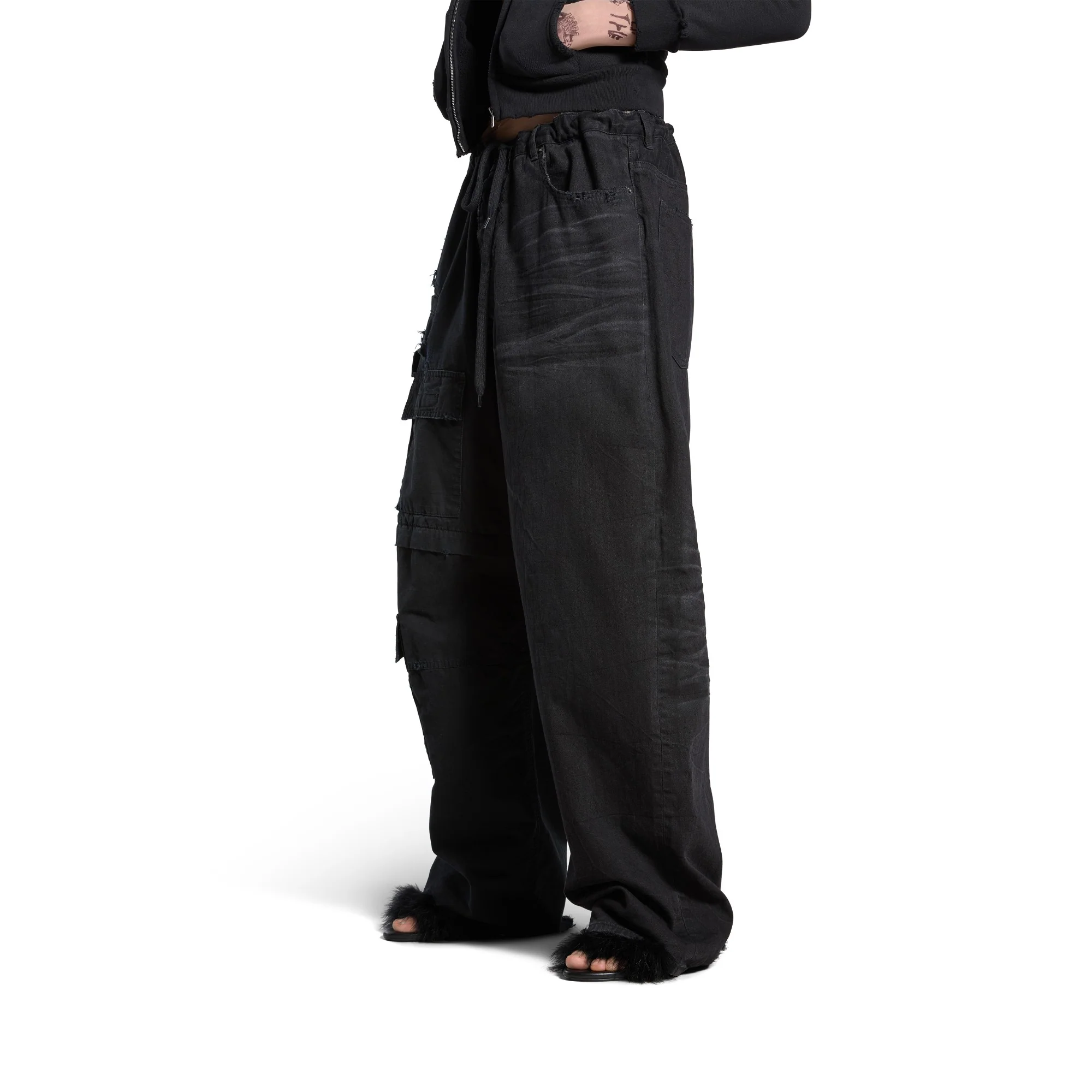 Hybrid Baggy Pants - Lightweight Black - Image 3