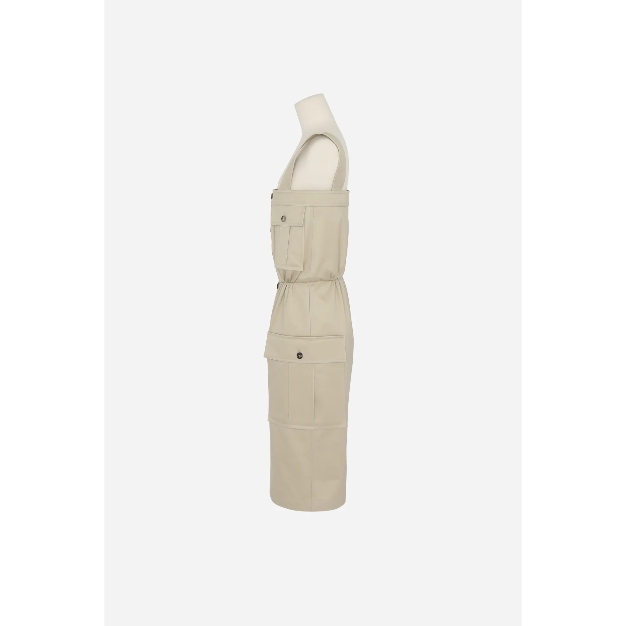 Robe Gabardine De Coton Mercer - Dune - Image 3