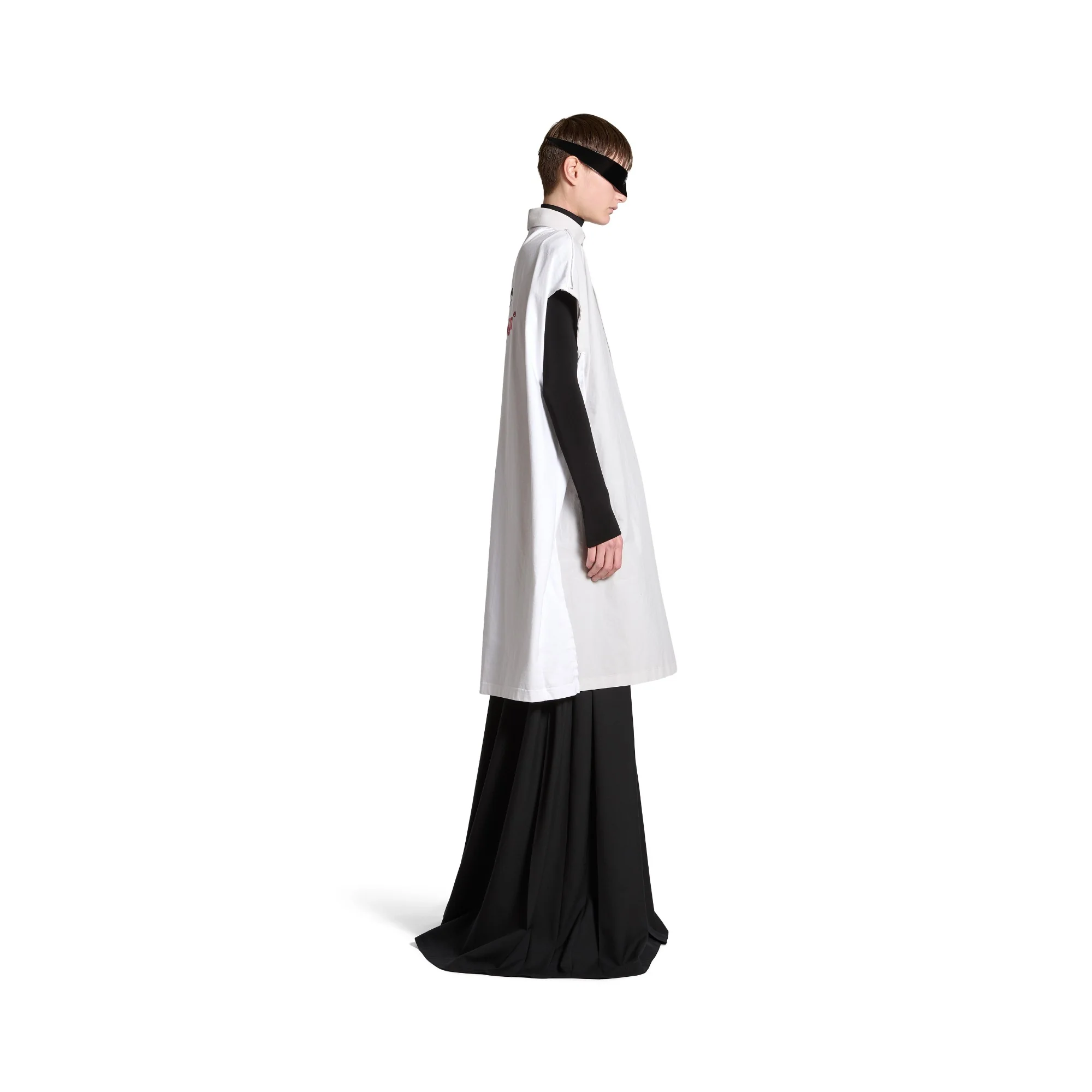 Sleeveless Hybrid Shirt Dress - Dirty White - Image 6