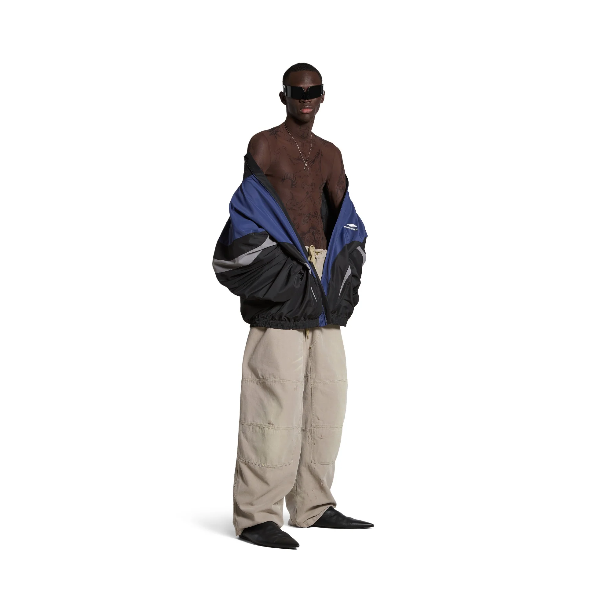 Off Shoulder Tracksuit - Black - Image 3