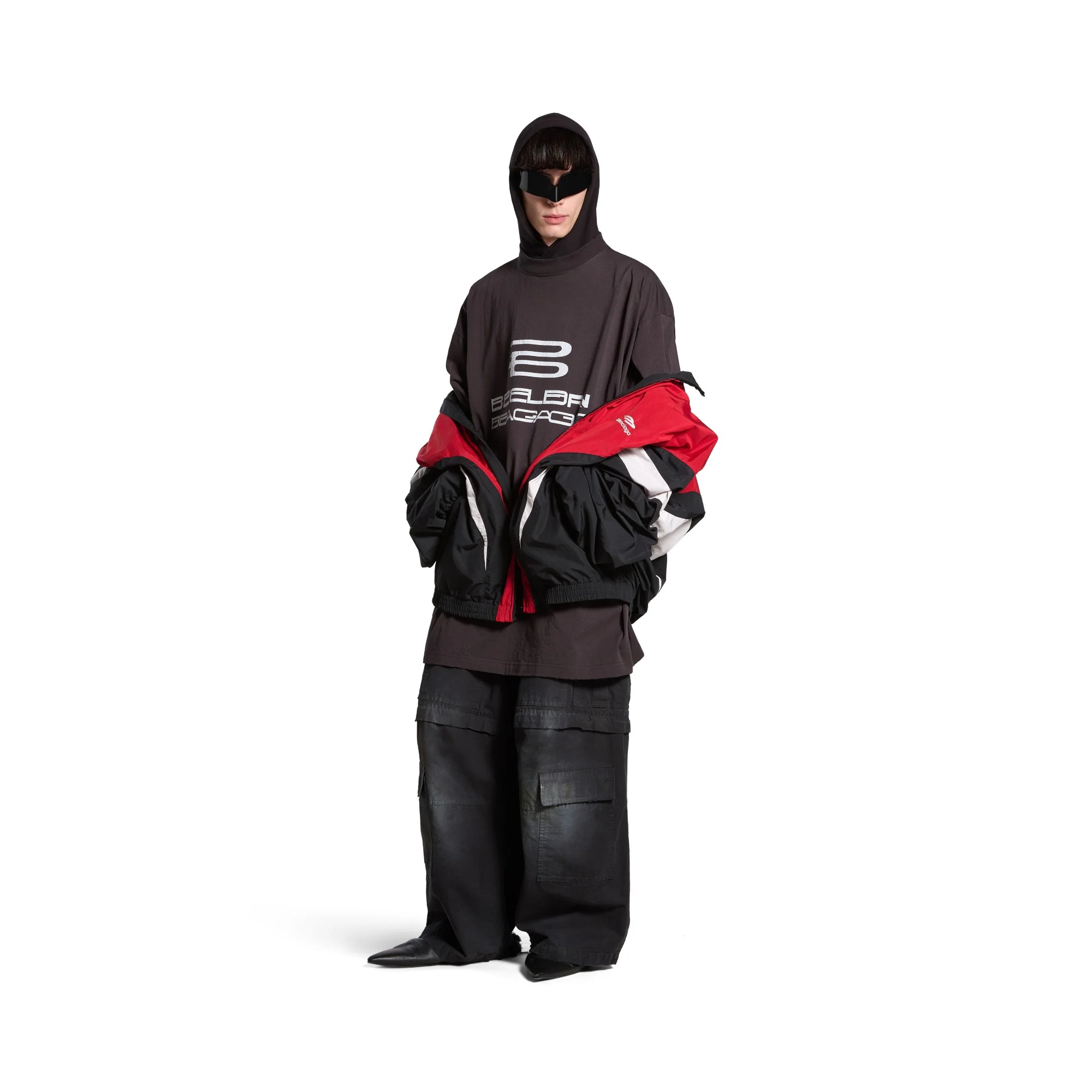 Off Shoulder Tracksuit - Black - Image 3