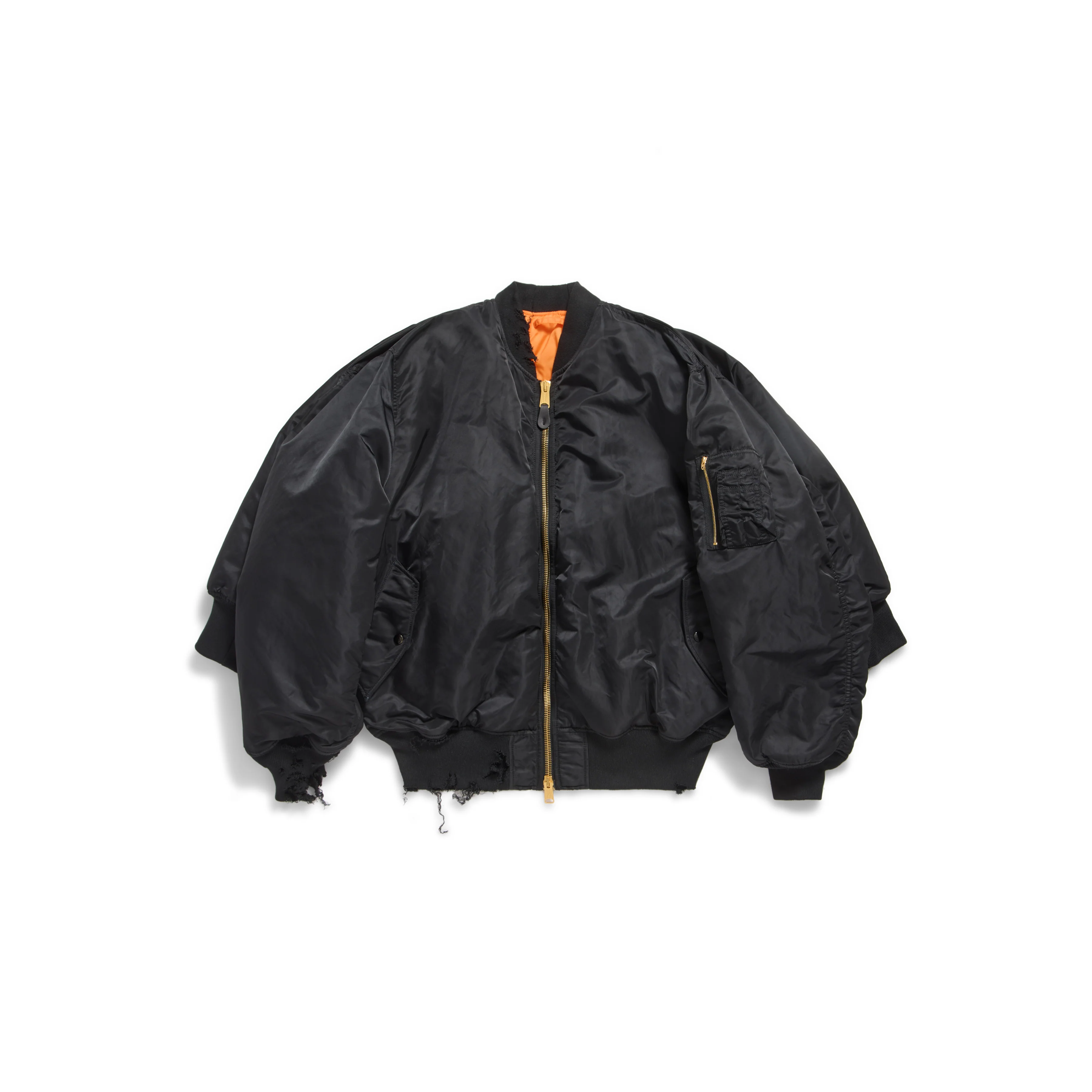 Double Sleeve Bomber - Black